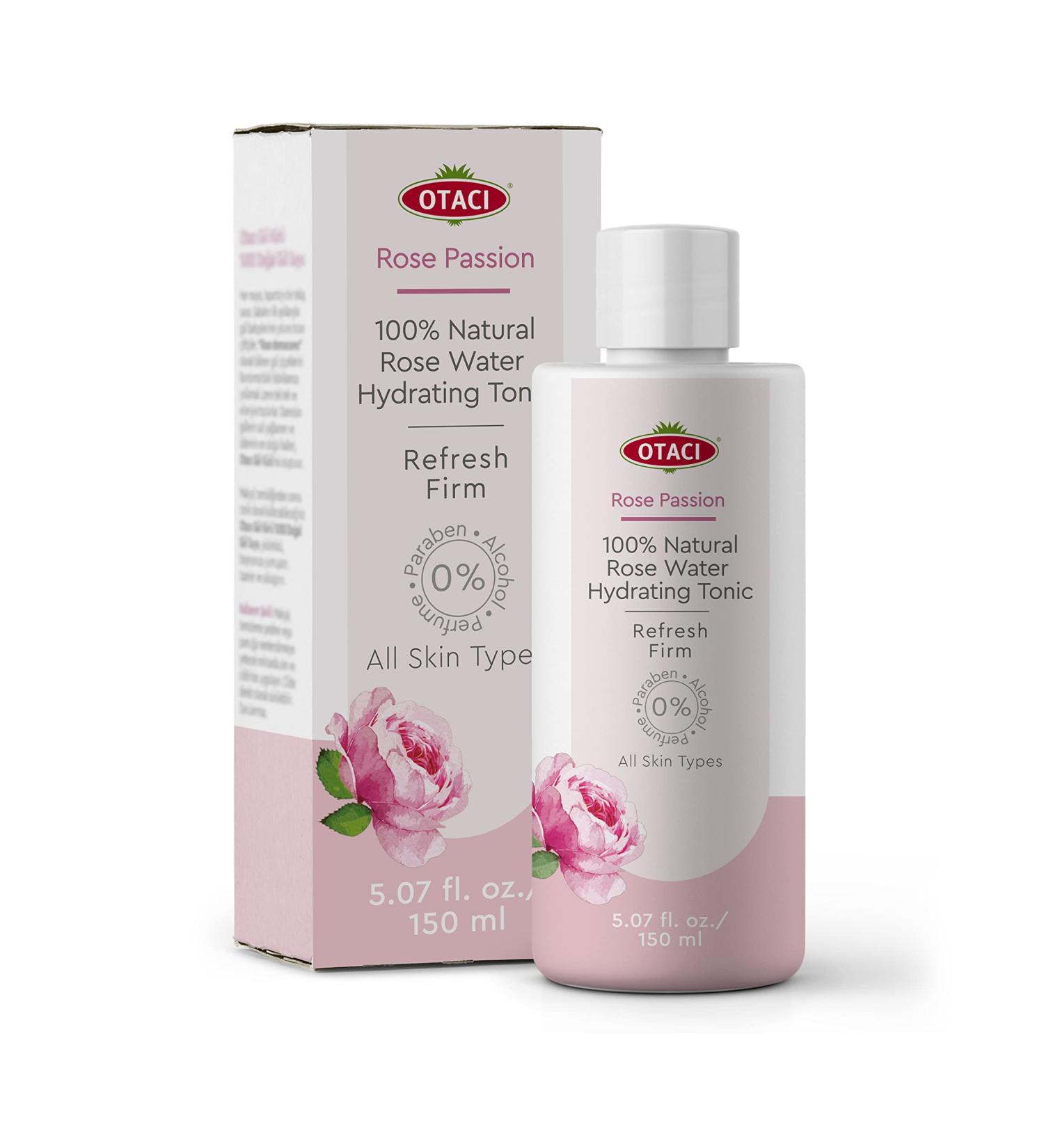 OTACI Rose Passion Natural Rose Water Toner - Hydrating Facial Moisturizer & Cleanser - Buy Online on GoSupps.com