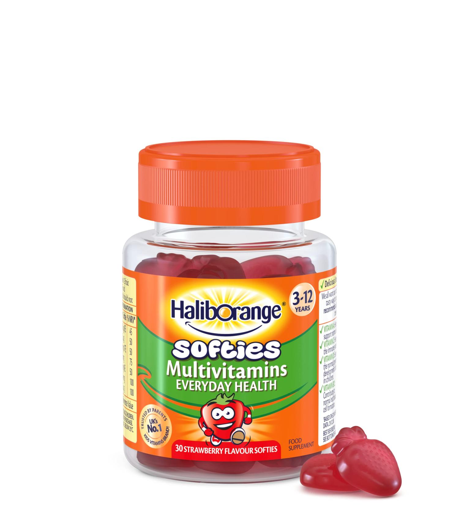 Haliborange Kids Multivitamin Strawberry Softies 30 - Pack of 1 - Buy Online on GoSupps.com
