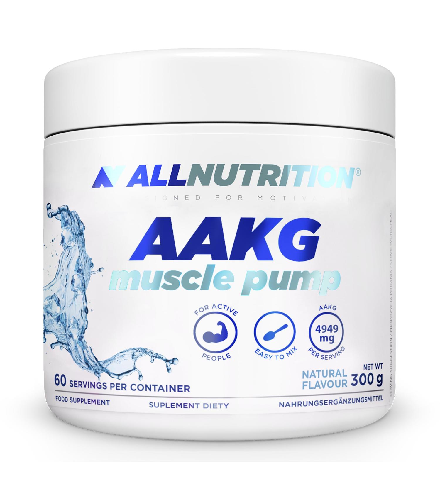 ALLNUTRITION AAKG Muscle Pump V2.0 Dietary Supplement for Athletes Amino Acid Nutritional Supplements Muscle Tissue Oxygenation Arginine Powder Muscle Pump Supplements 300g Natural