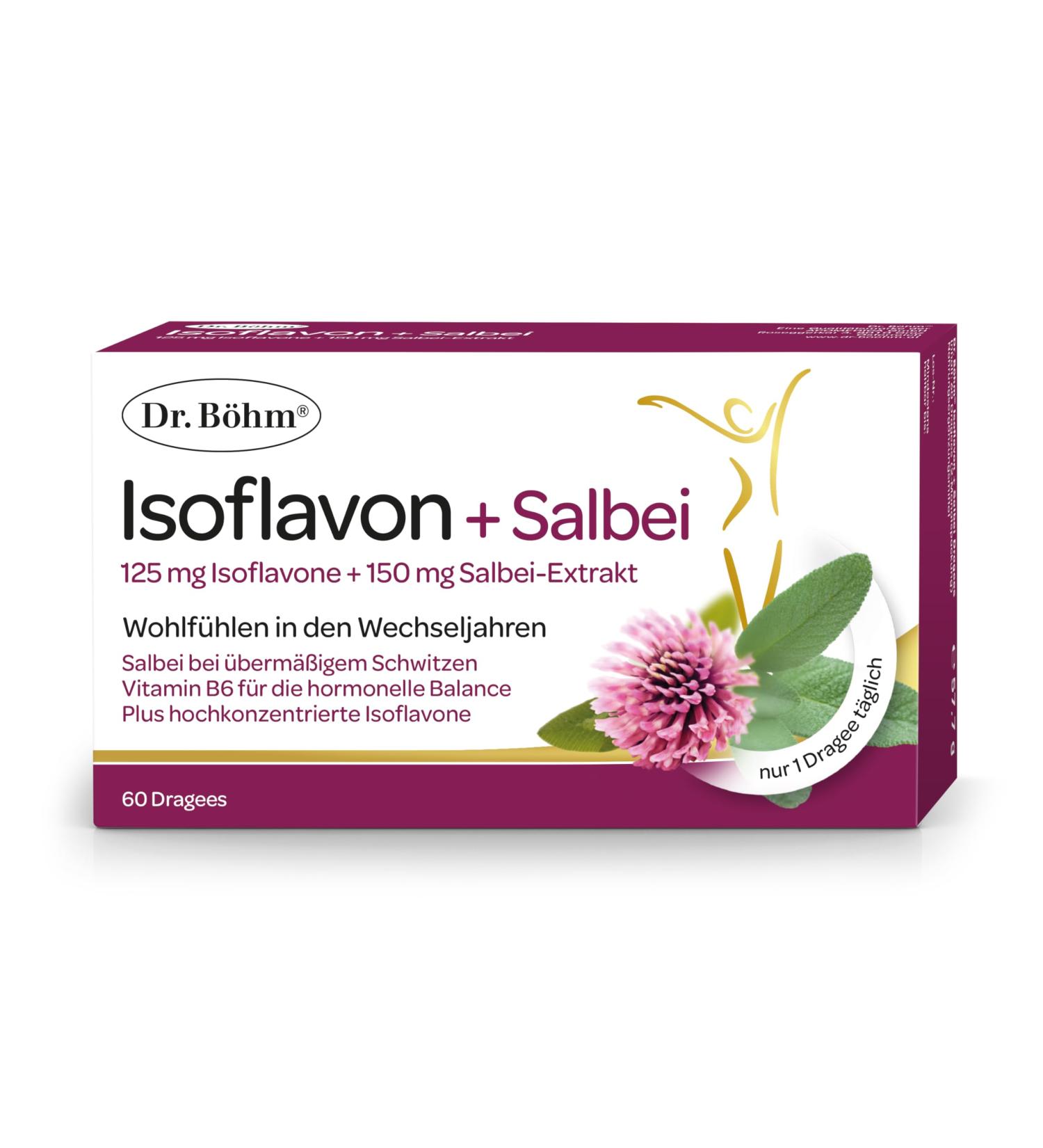 Dr. B hm Isoflavone + Sage - 60 Tablets | Menopause Support & Sweat Relief Dietary Supplement - Buy Online on GoSupps.com