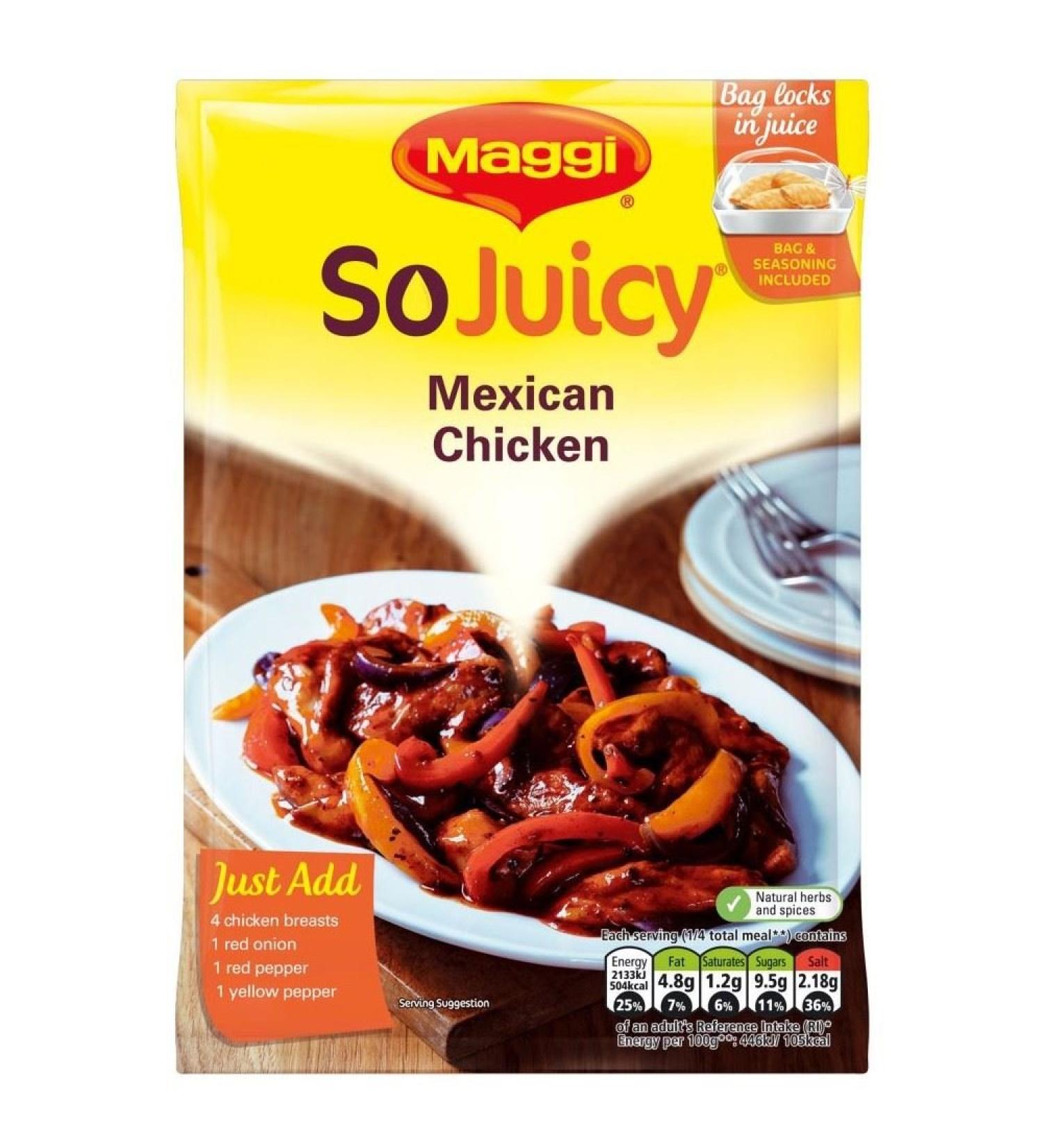 Maggi Maggi Donc Juicy Cooks Mexican Chicken in a Bag (40g) - Pack of 6