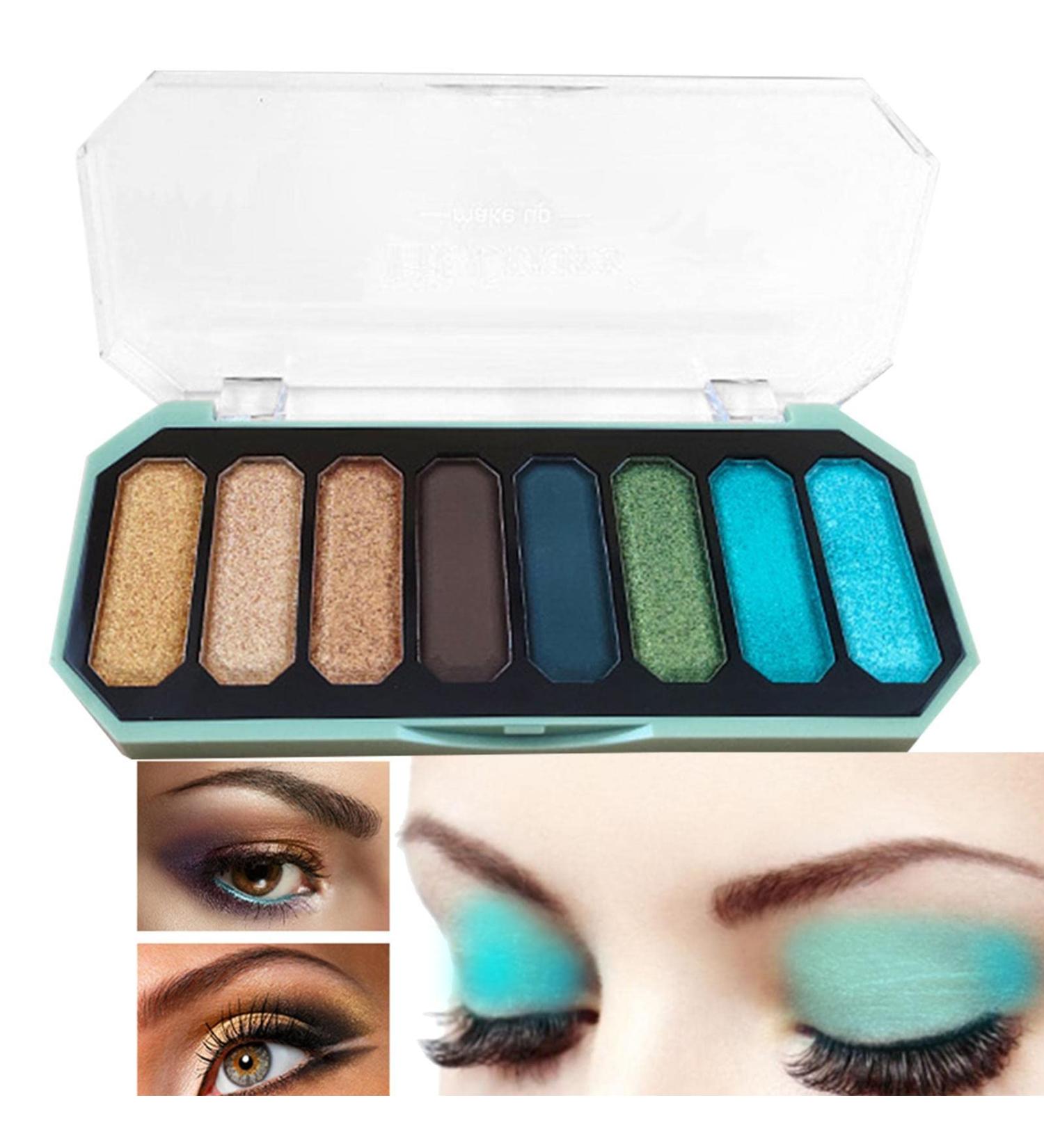 Smokey Eye Eyeshadow Palette - 8-Color Natural Nude Smokey Warm Eye Shadow Palette Makeup Matte Eyeshadow Pallet Cosmetics Kit 02 - Buy Online on GoSupps.com