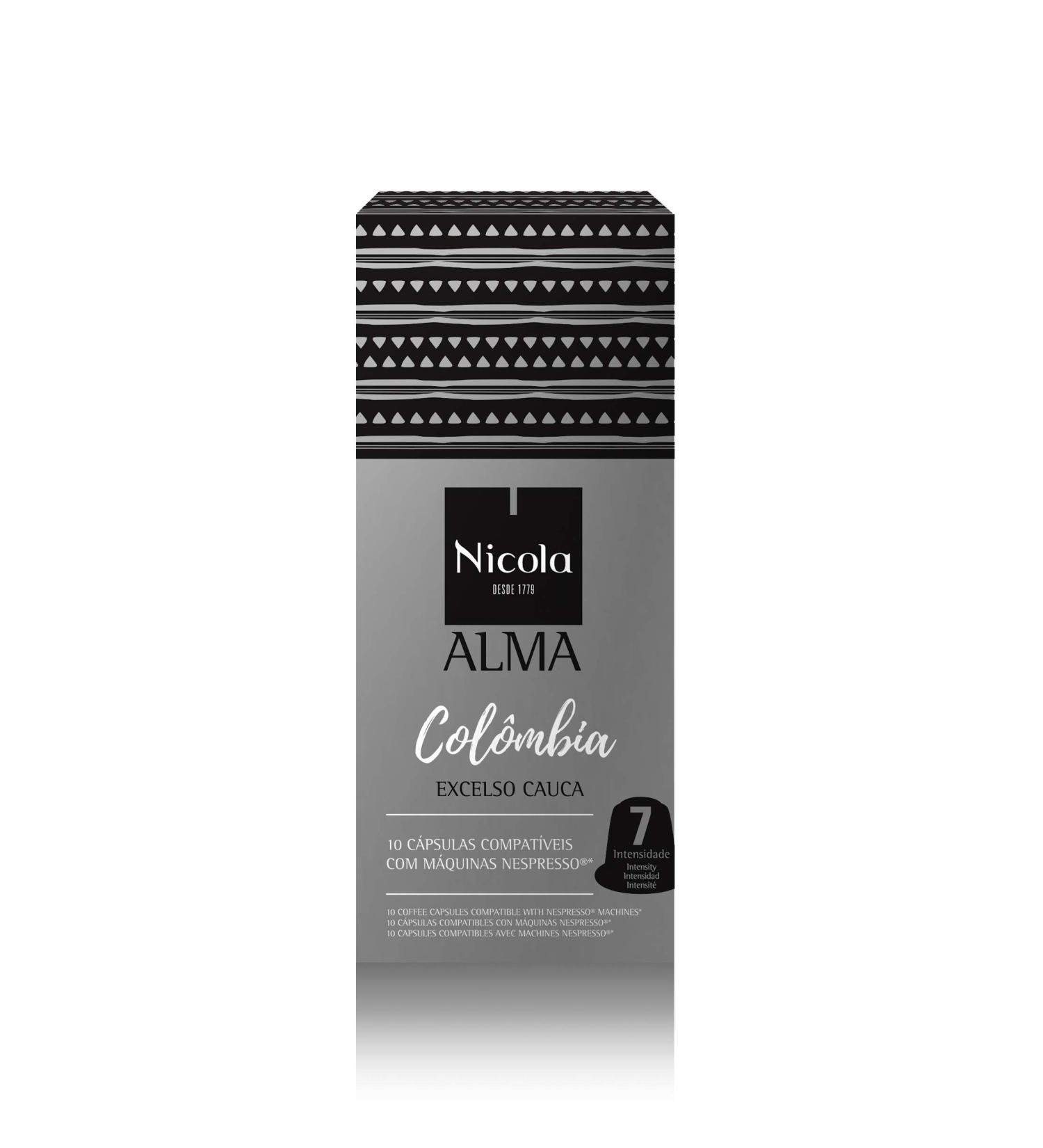 Nicola Caf s Nicola Cafes Alma Colombia Nespresso Compatible Capsules 10 Count Colombia Nespresso 10 count (Pack of 1) - Buy Online on GoSupps.com