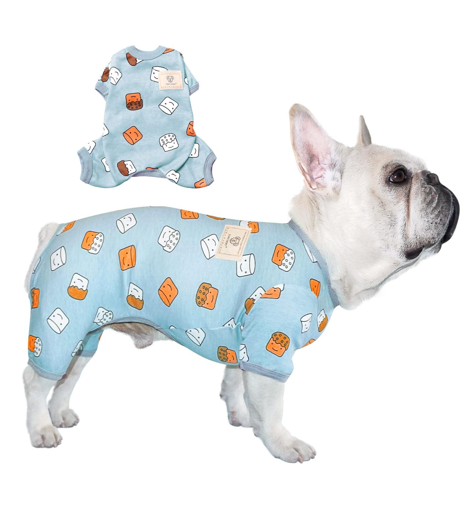 Tony Hoby Dog Suit - Cute Blue Cupcake Overall for Small to Medium Dogs | 4-Leg Pet Bed Suit (XS) - Buy Online on GoSupps.com