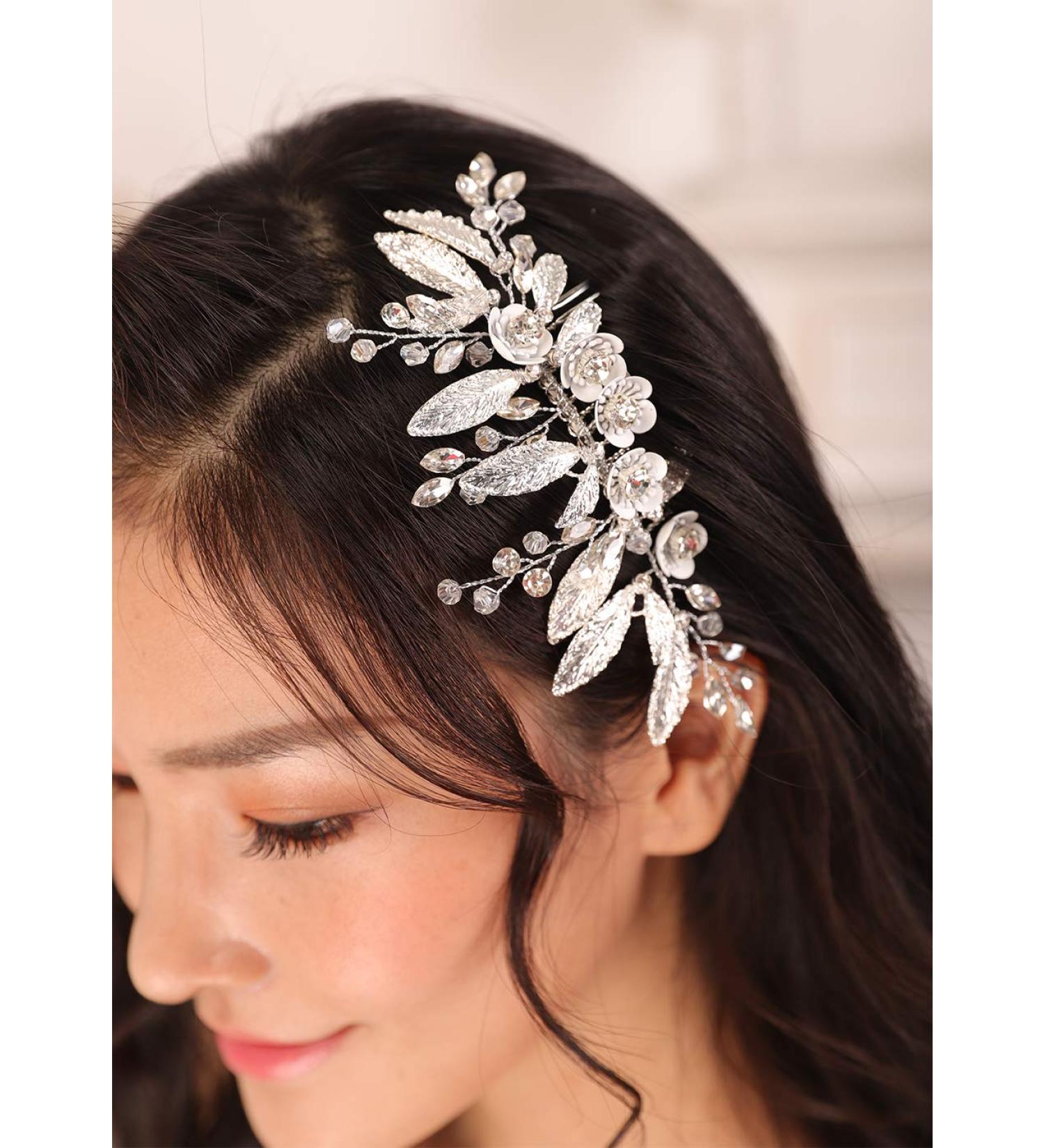 Kercisbeauty Wedding Bridal Headpiece | Vintage Boho Hair Comb with Rhinestones | Handmade Art Deco Jewelry for Brides & Bridesmaids - Buy Online on GoSupps.com