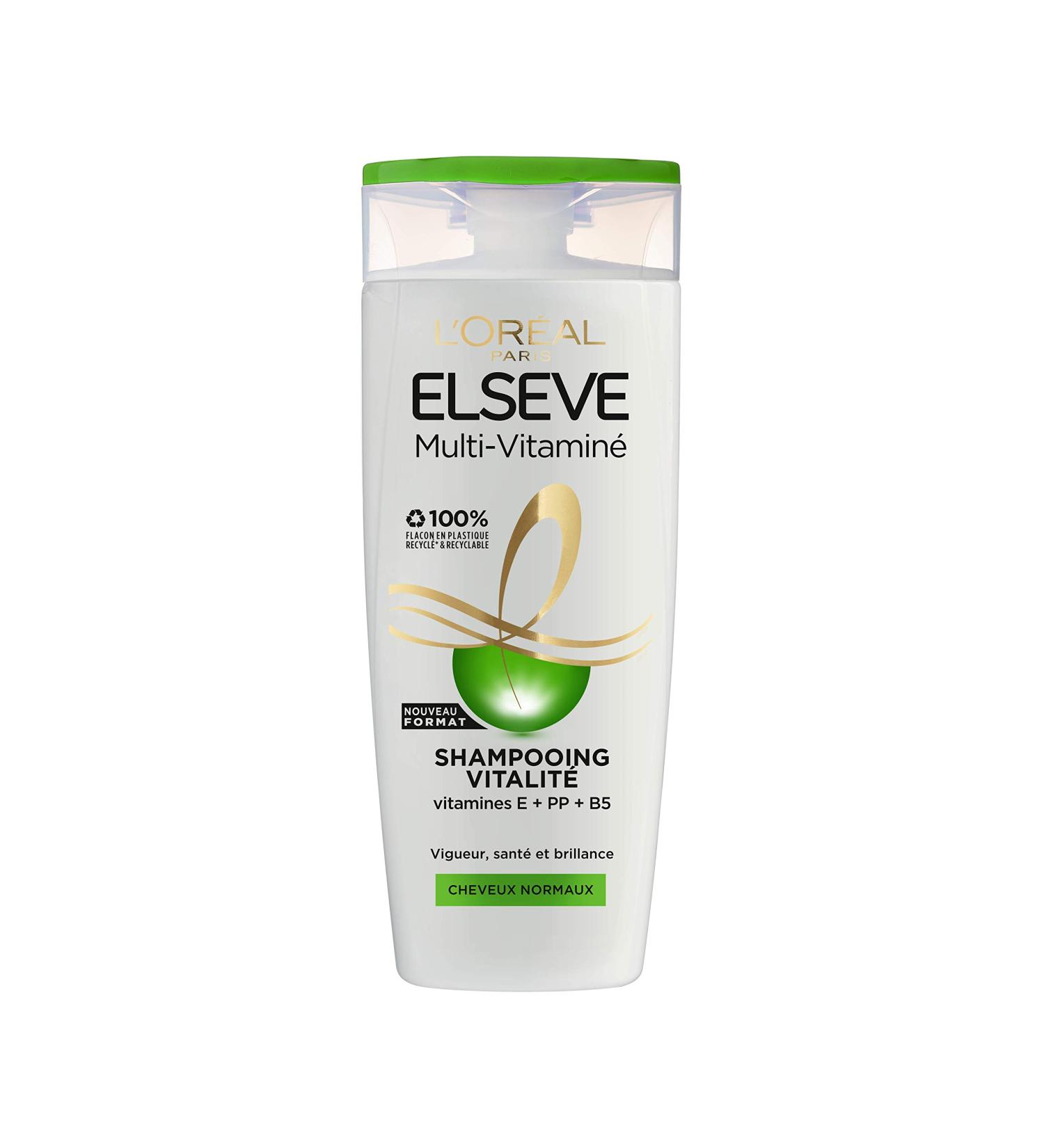 L'Or al Paris Elseve Multi-Vitamin Revitalizing Shampoo for Normal Hair Enriched with Vitamins E + PP + B5 1 Unit - Buy Online on GoSupps.com