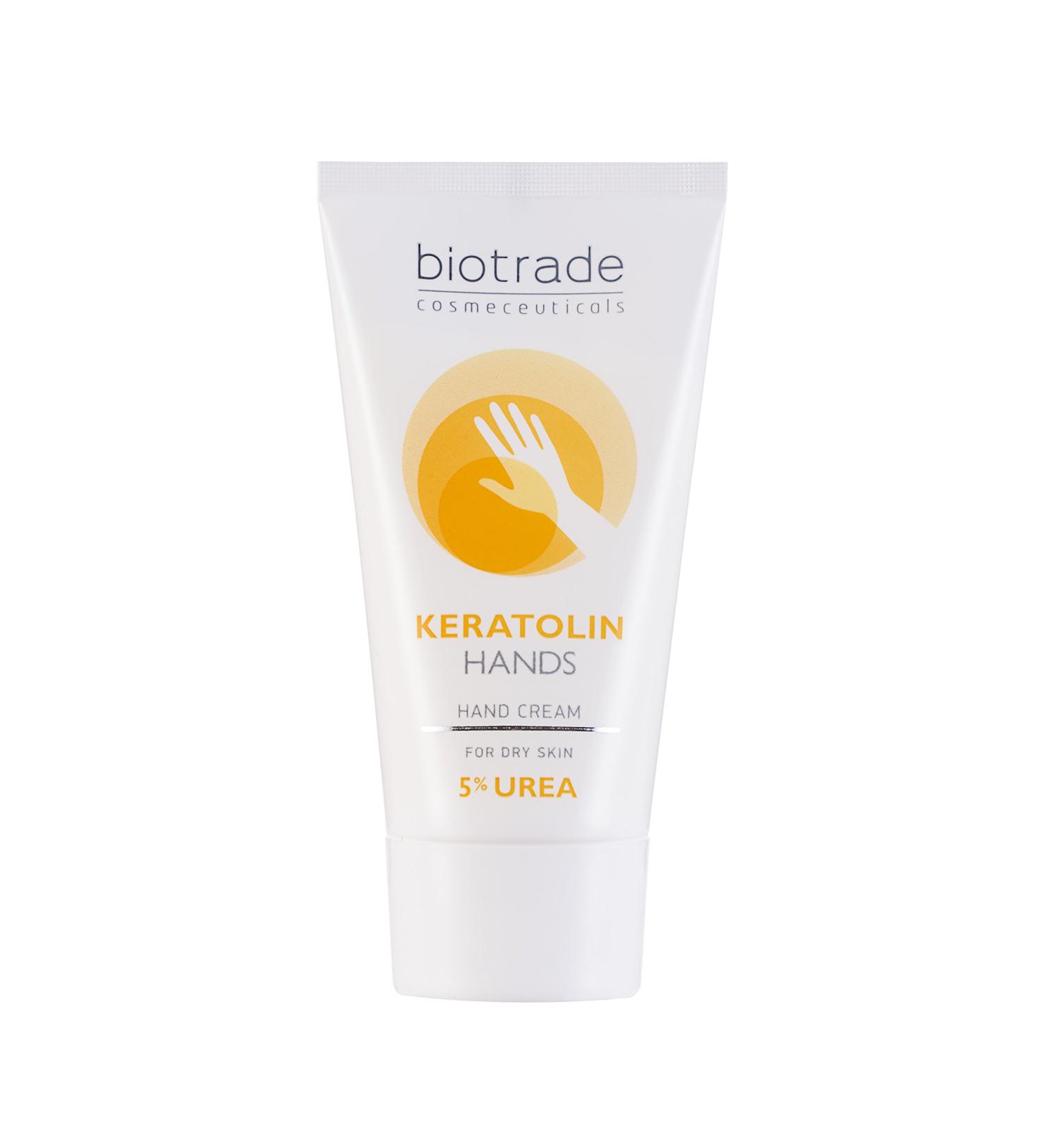 Keratolin Hand Cream 5% Urea | 50ml Hydrates & Nourishes Skin | Biotrade - International Shipping Available - Buy Online on GoSupps.com