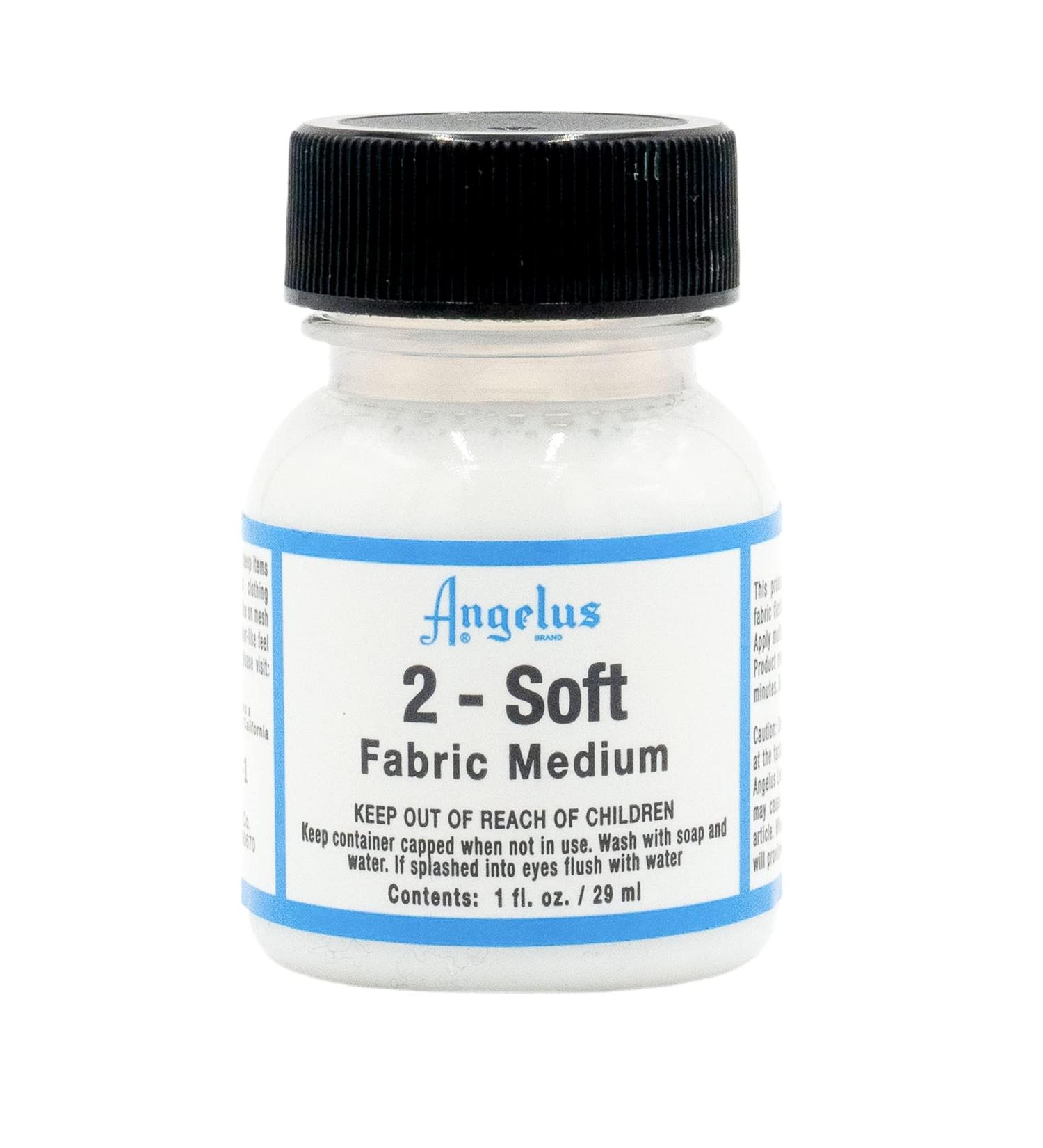 Angelus 2-Soft Fabric Medium 1 oz - Clear for Fabric Painting - Buy Online on GoSupps.com