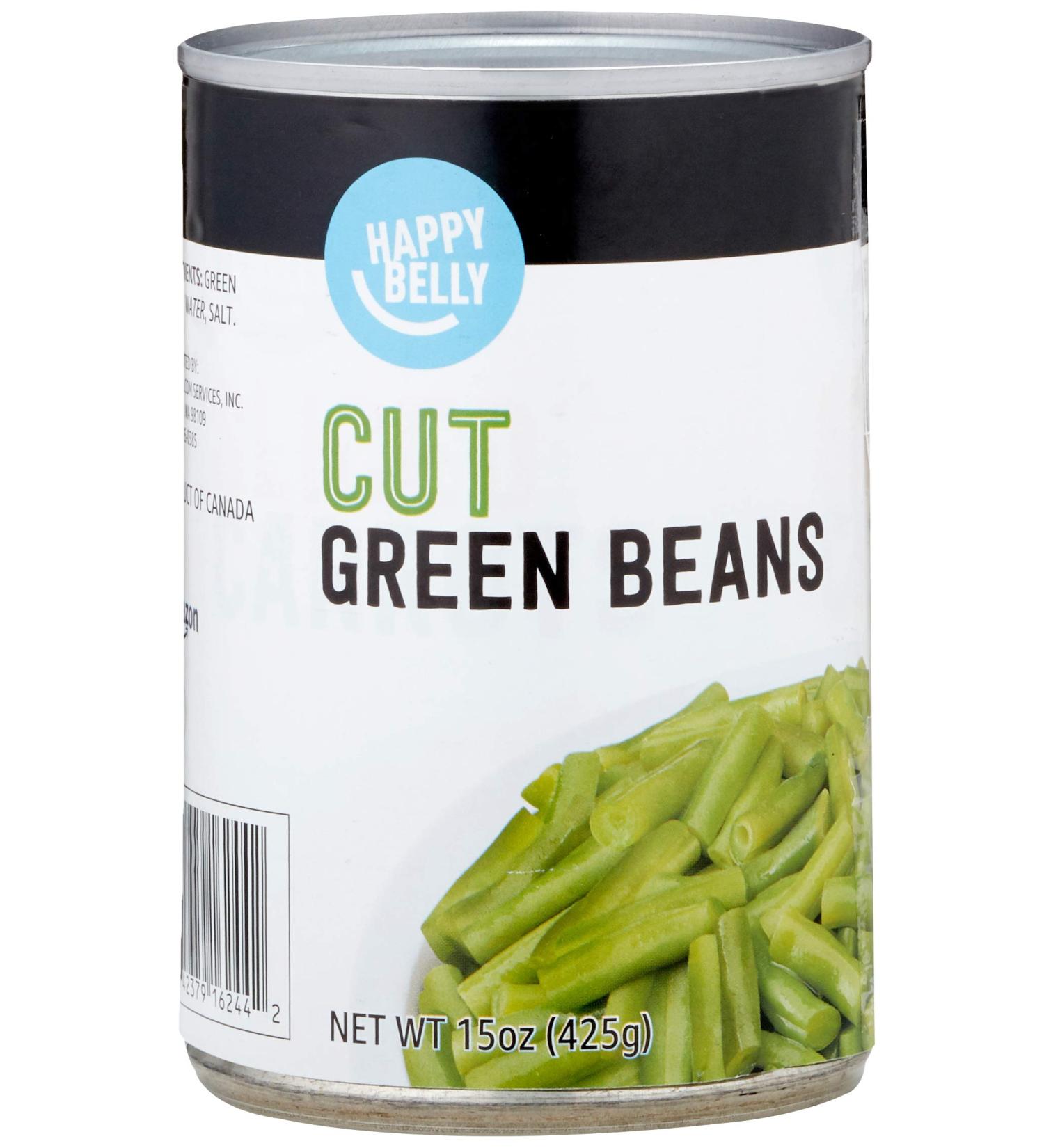 Amazon Brand - Happy Belly Cut Green Beans  15 Ounce - Buy Online on GoSupps.com