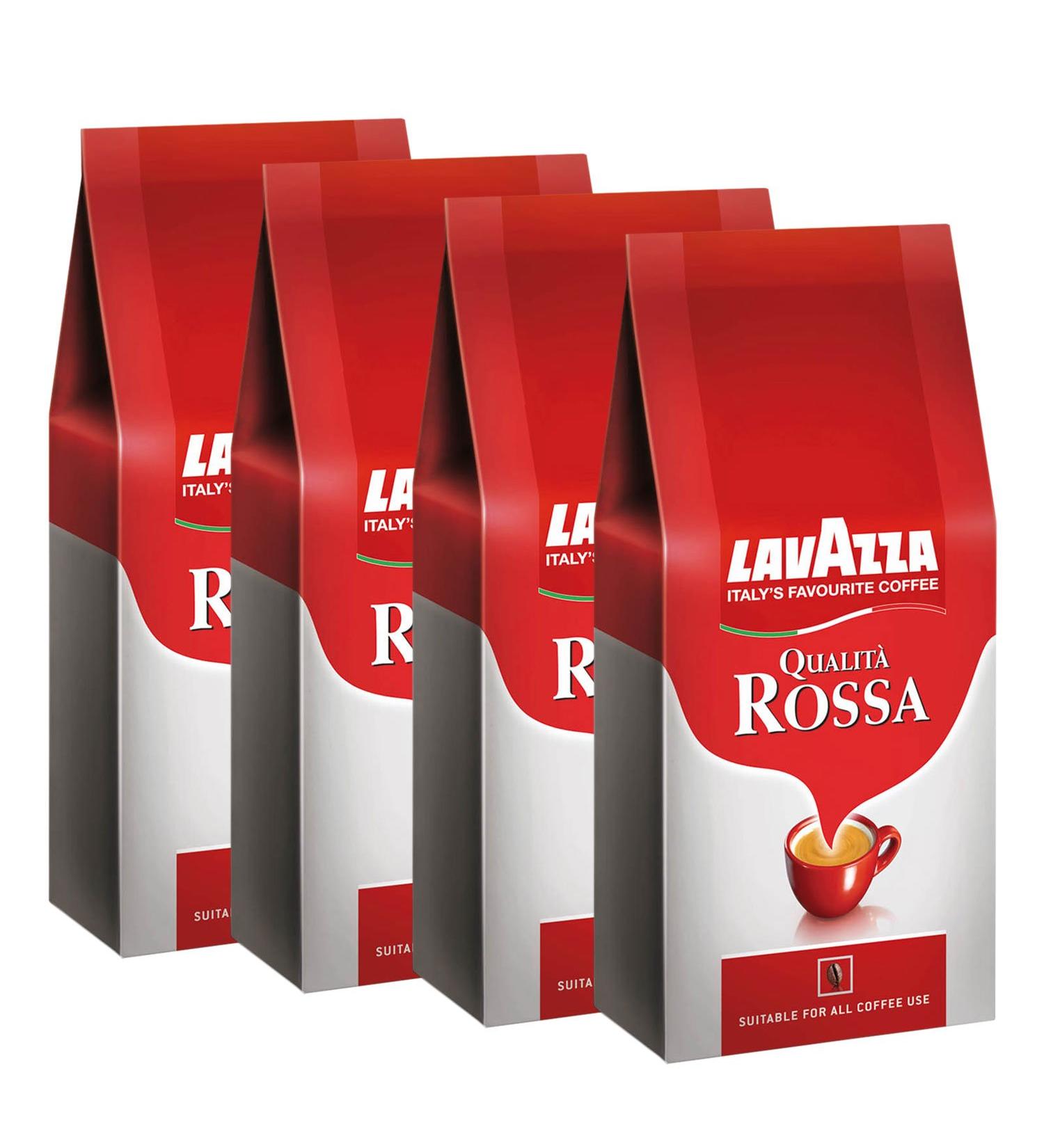  Lavazza 4x Lavazza Caf Grain Qualita Rossa - 1kg - Buy Online on GoSupps.com