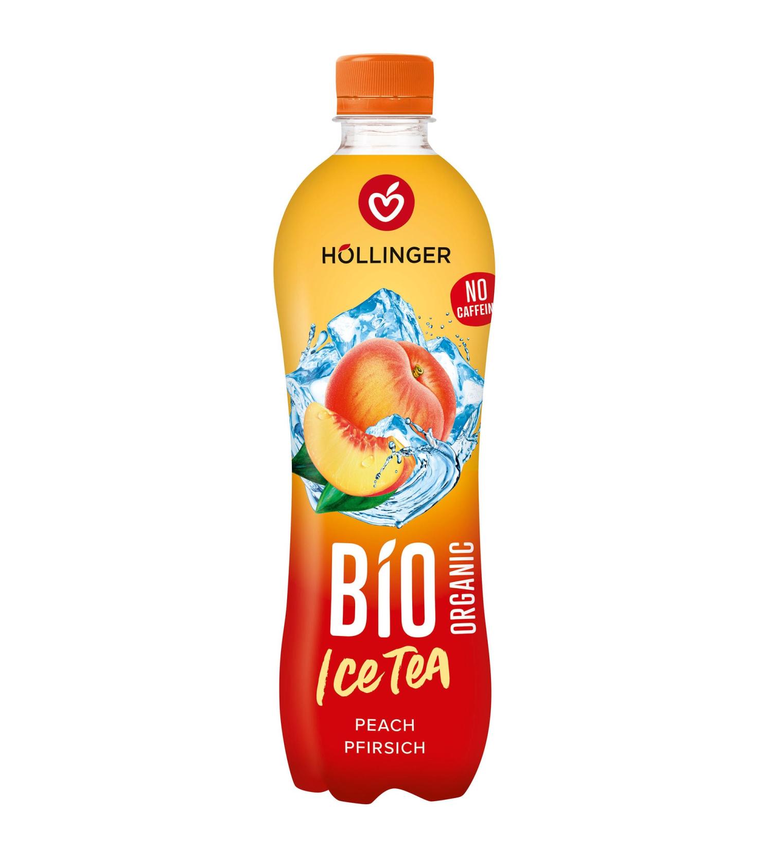 H LLINGER Bio Ice Tea P che Boisson Rafra chissante Biologique et V g talienne Sans Caf ine Bouteille PET 500ml - Buy Online on GoSupps.com