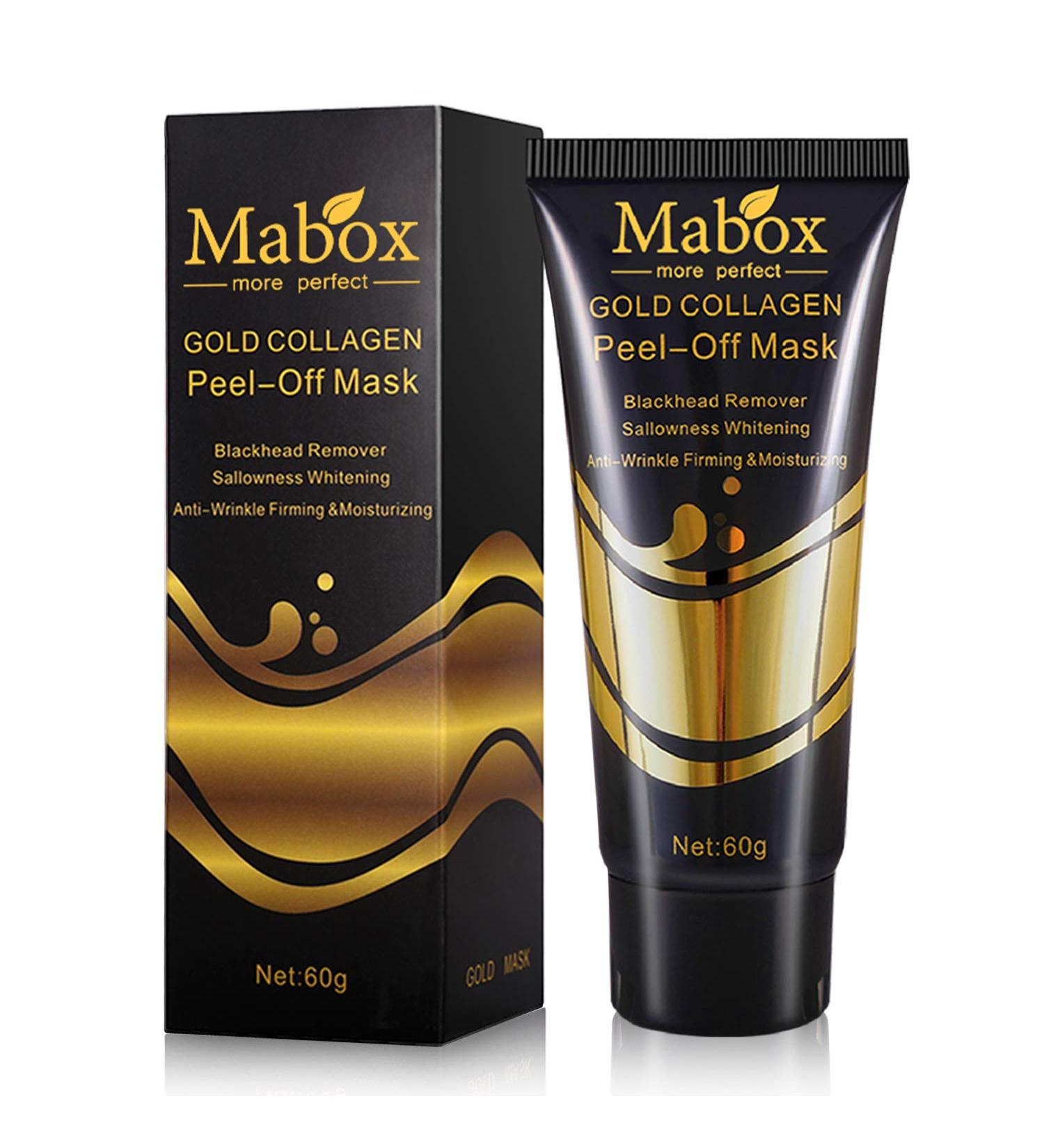 24K Gold Facial Mask - Anti-Aging Collagen Peel-Off Mask for Brightening & Firming Skin | Removes Blackheads & Discoloration - Buy Online on GoSupps.com