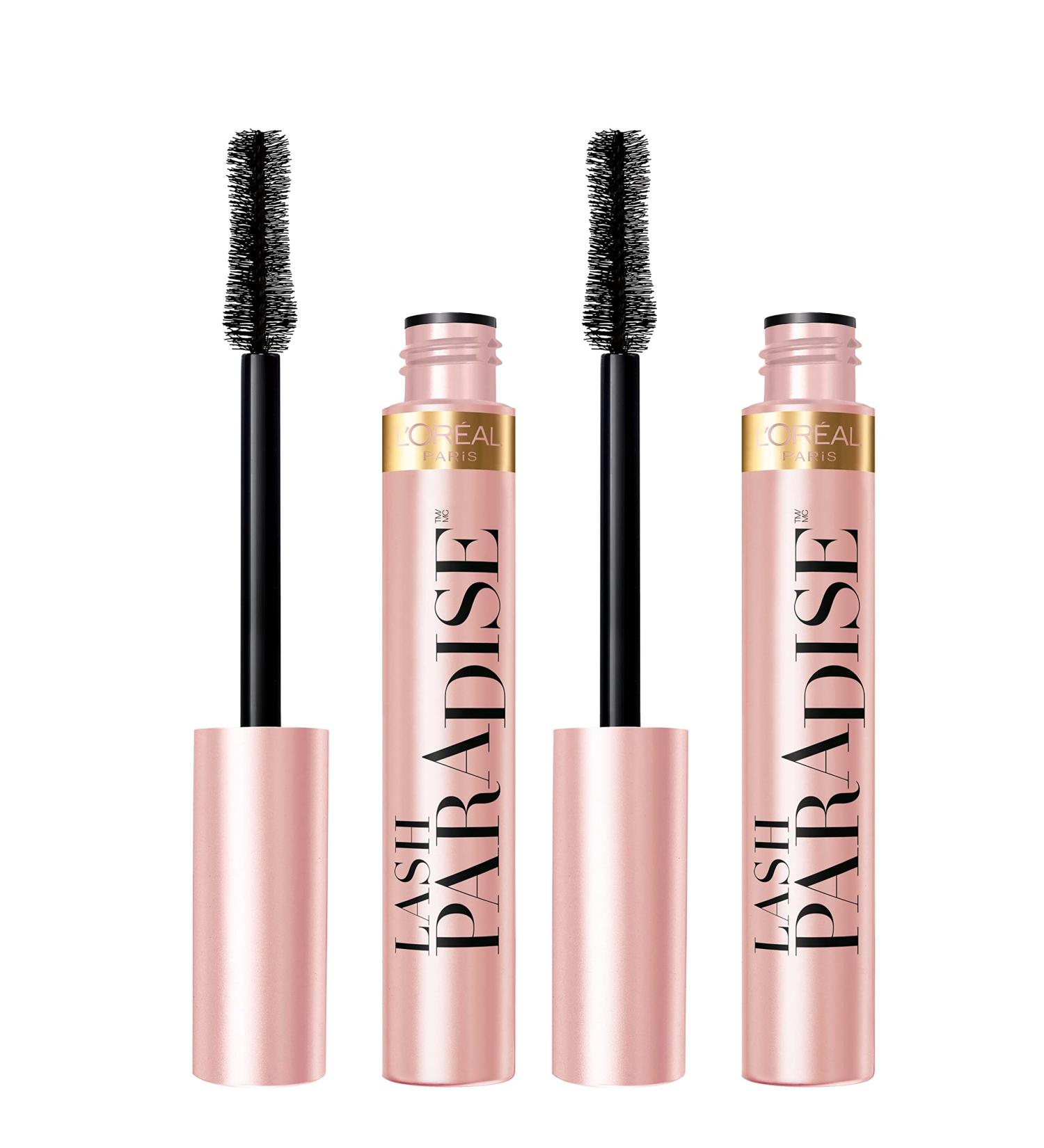 L'Oreal Paris Voluminous Lash Paradise Mascara Black 0.25 Fl Oz (Pack of 2) - Washable Black 2 Count - Buy Online on GoSupps.com