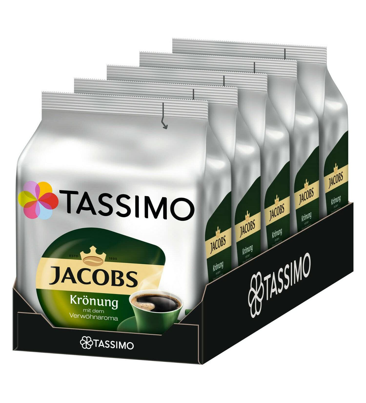 Tassimo Jacobs Kr nung T-Disc 5 Packs avec 16 T-Disc - Buy Online on GoSupps.com