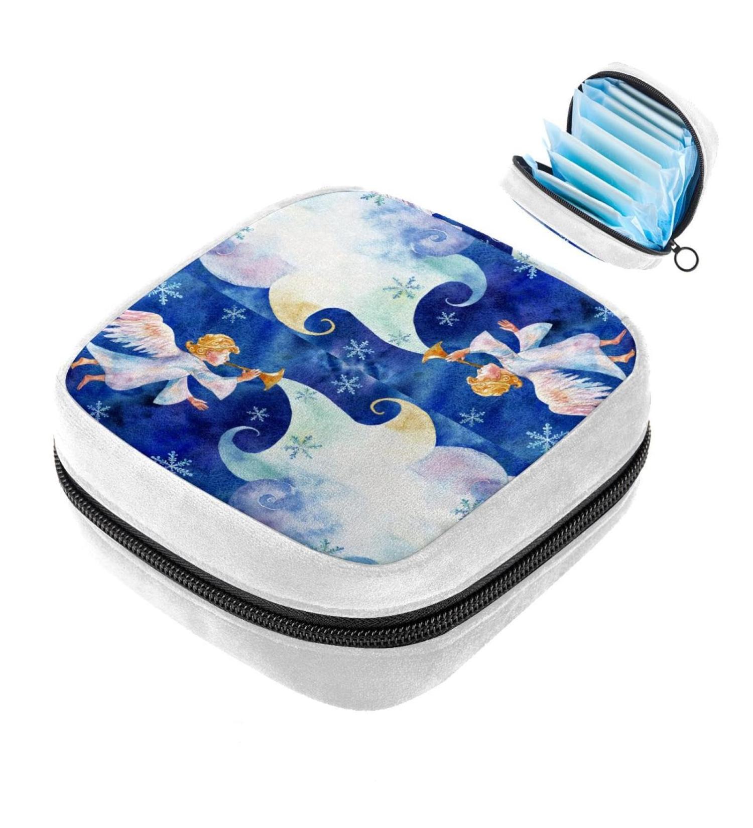 Abstract Cartoon Art Sanitary Napkin Storage Bag - Period Tampon Makeup Pad Pouch Color131 - Buy Online on GoSupps.com