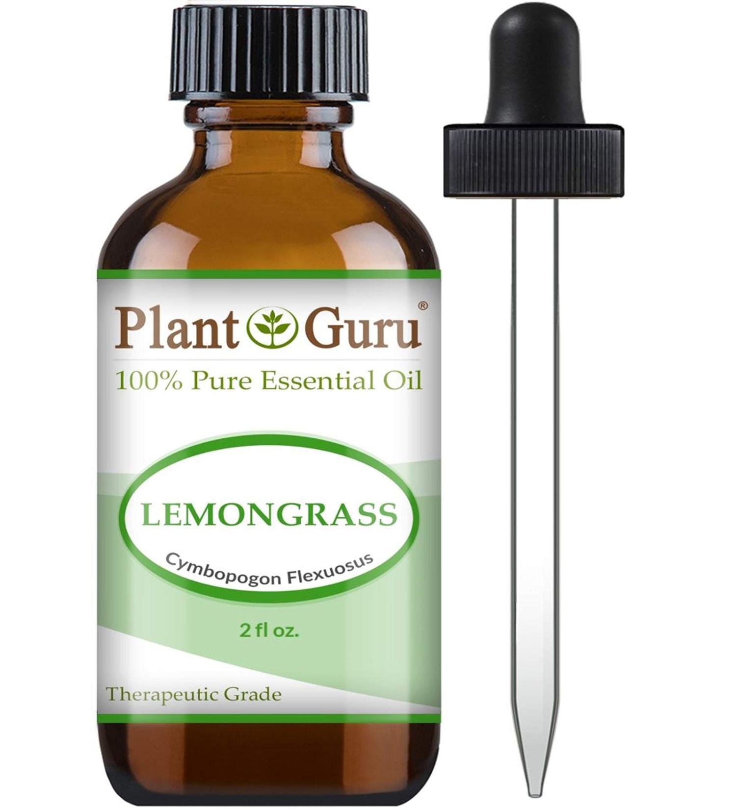 Lemongrass Essential Oil 2 oz - 100% Pure Undiluted Therapeutic Grade for Aromatherapy Skin Body & Hair Growth - International Shipping - Buy Online on GoSupps.com
