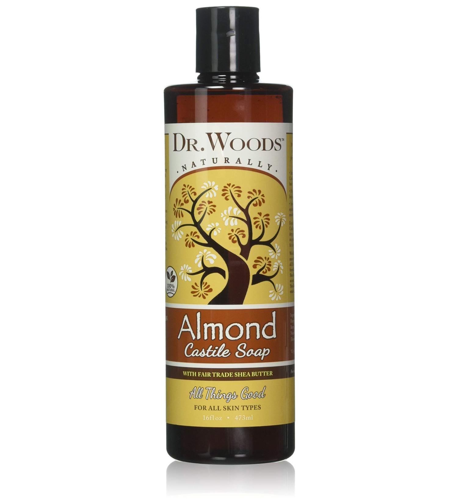 Dr. Woods Almond Soap with Shea Butter - 16 Fl Oz | Nourishing & Moisturizing - Buy Online on GoSupps.com