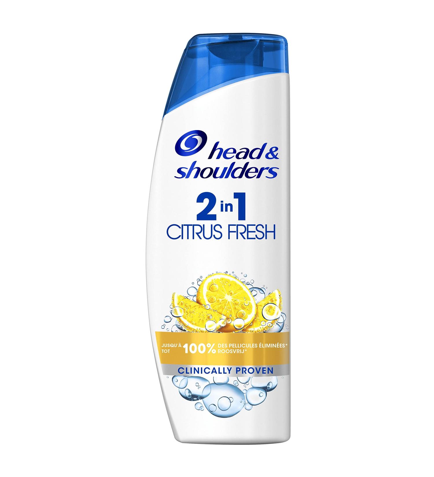 head&shoulders 2in1 citrus fresh anti-dandruff shampoo 270ml - pack of 6 - Buy Online on GoSupps.com