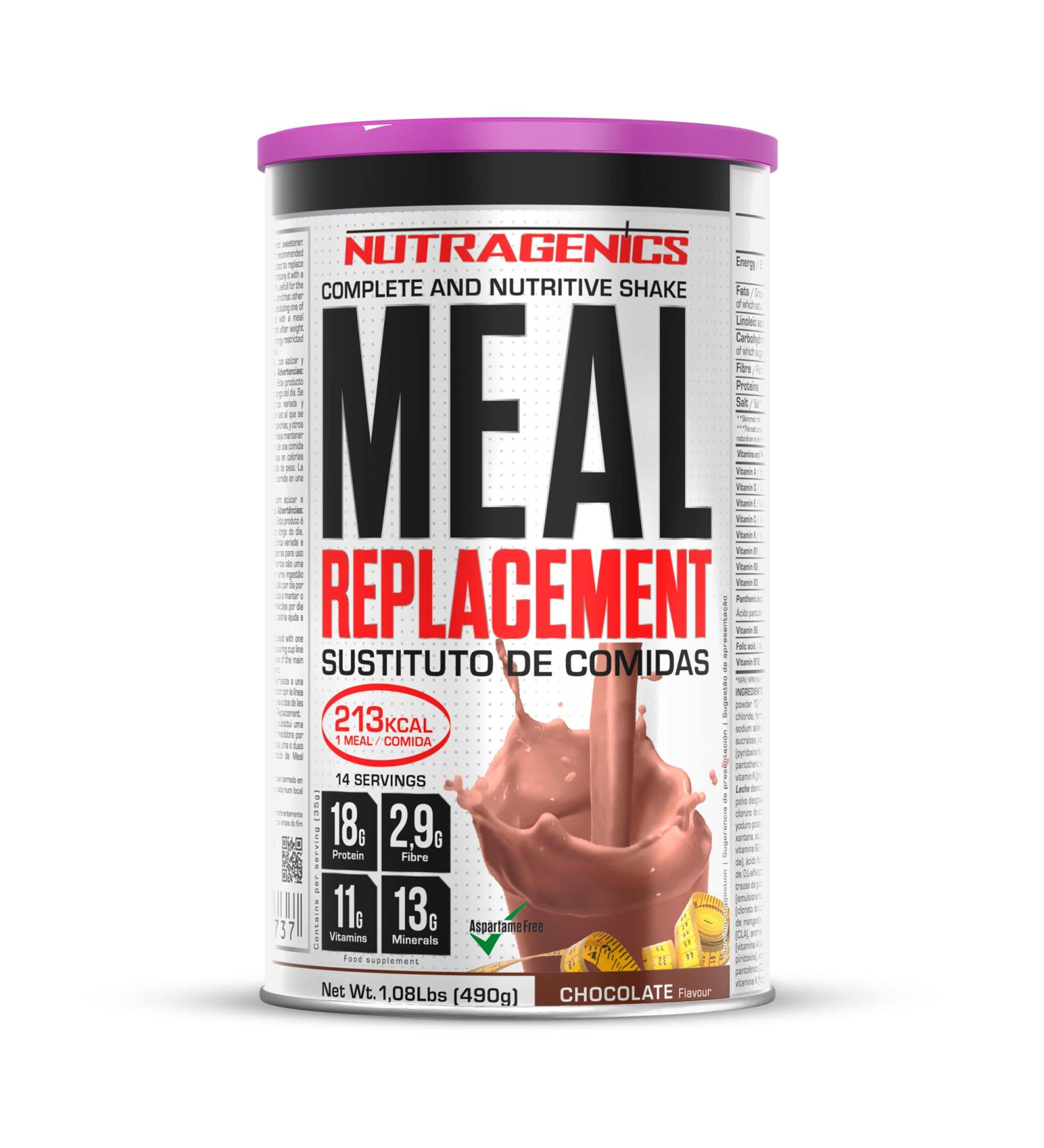 NUTRAGENICS Nutragenics Meal Replacement Beaten Food Substitute Weight Loss Food Substitute Dinner Substitute Food Substitute 490g (Chocolate)