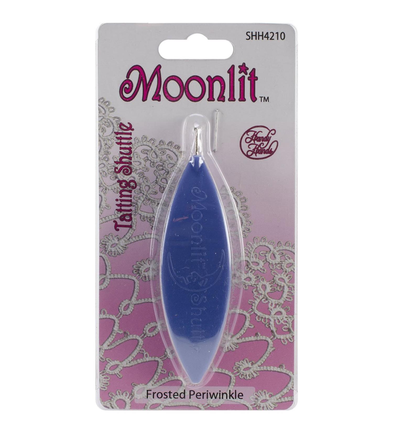 Handy Hands 438256 Moonlit Tatting Shuttle with Hook-Frosted Periwinkle