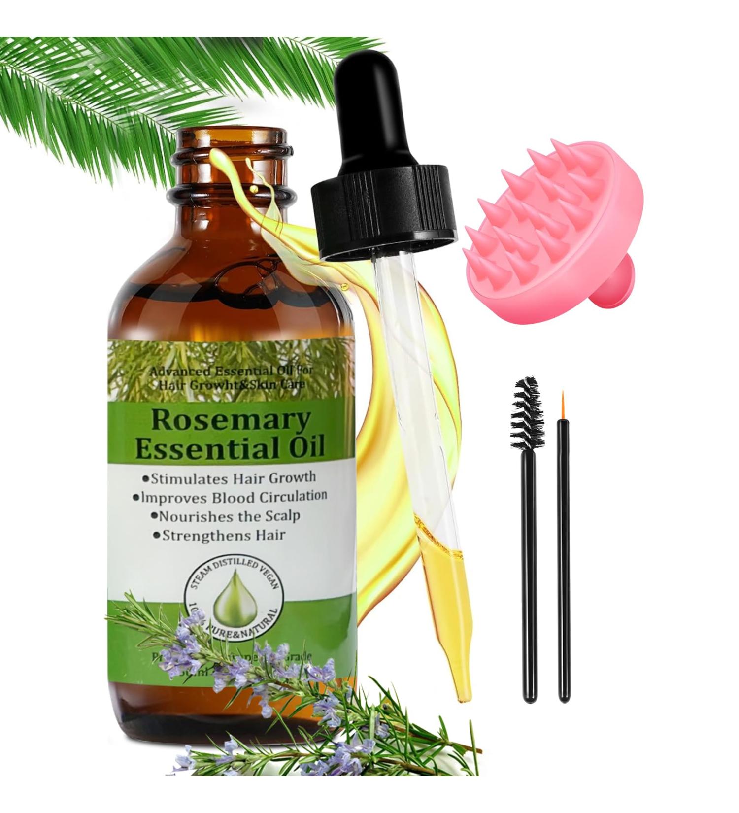 CLFJLXYX Rosemary Oil Hair Growth Oil - 100% Organic Rosemary Hair Oil Rosemary Essential Oils Effective Hair Thickening Hair Mask & Hair Loss Treatment Hair Treatment Oil Damaged Hair Care 2.11 Fl Oz - Buy Online on GoSupps.com