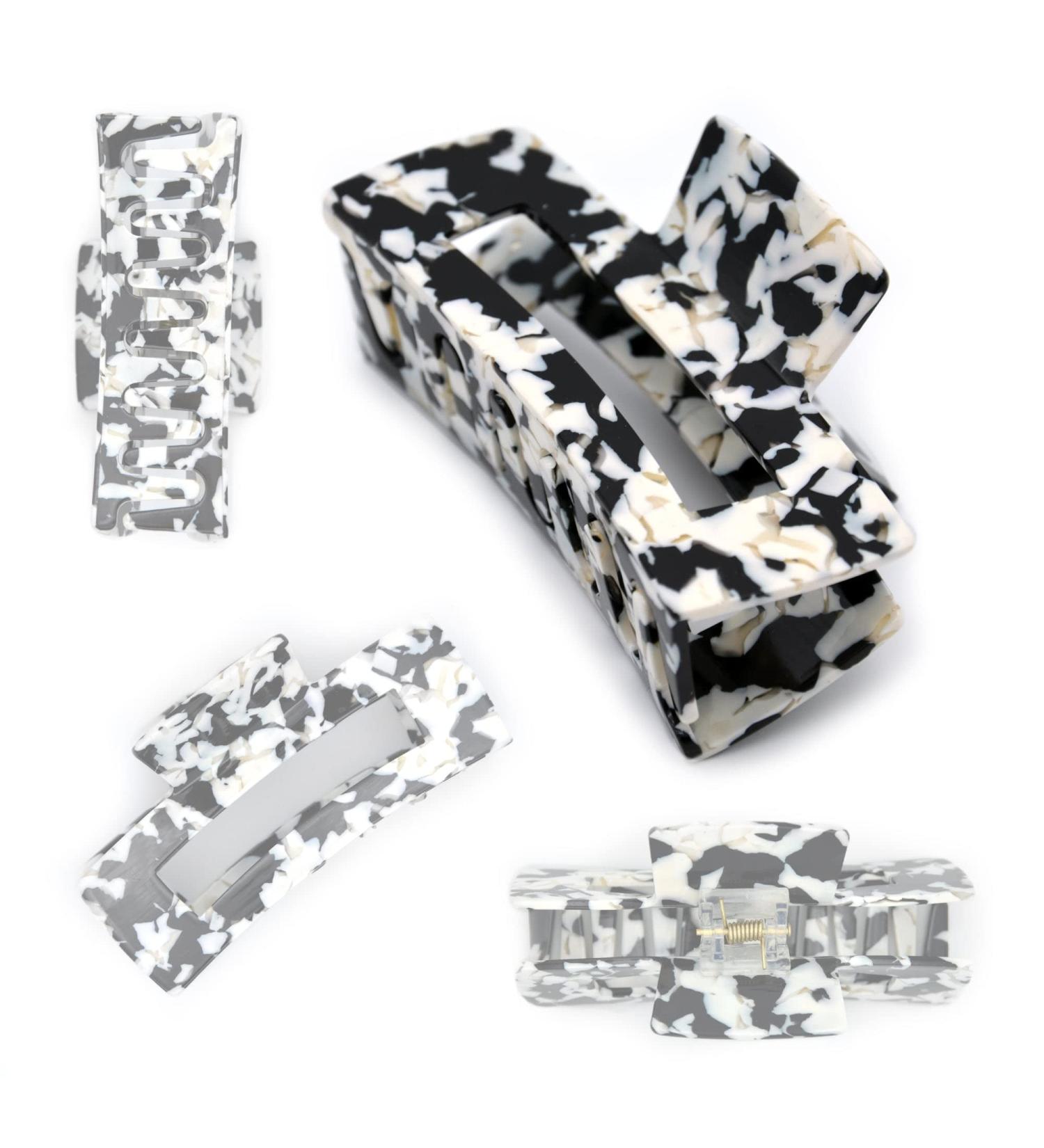 Cow Print Hair Clips for Women - Stylish Claw Clips for Thick Hair - Perfect for Styling and Sectioning - Cute Hair Clips (Style 1) - Buy Online on GoSupps.com