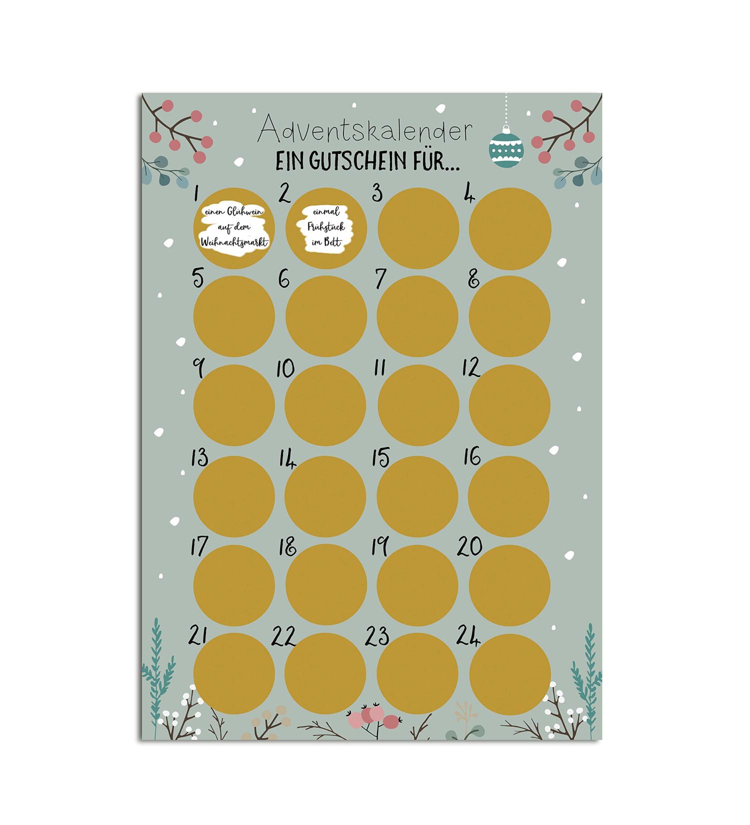 Nastami Advent Calendar | A3 Rubble Christmas Calendar | Unique Voucher Experience - Buy Online on GoSupps.com