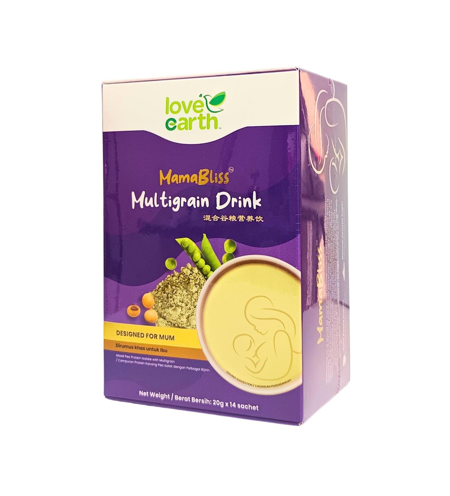 Mamabliss Multigrain Drink 14 Sachets x 20g | Natural Lactation Support for Breastfeeding Moms | Nutrient-Rich Multigrain Formula | Plant-Based Ingredients | Boosts Energy & Supports | - Buy Online on GoSupps.com