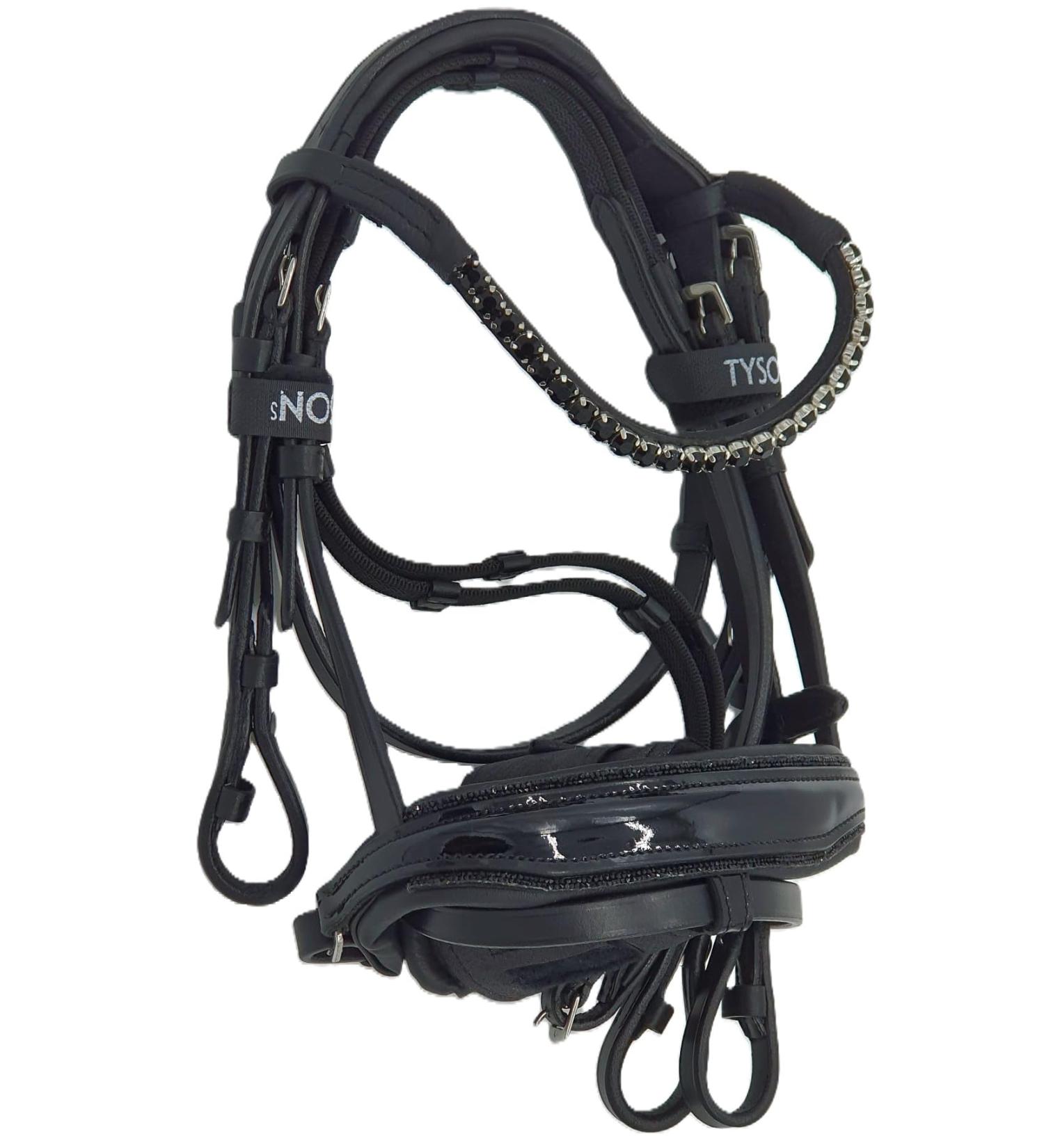 Buy Tysons Breeches Black Sis Leather Bridle for Mini Shetty & Welsh Ergonomic Design & Strass Detail - Buy Online on GoSupps.com