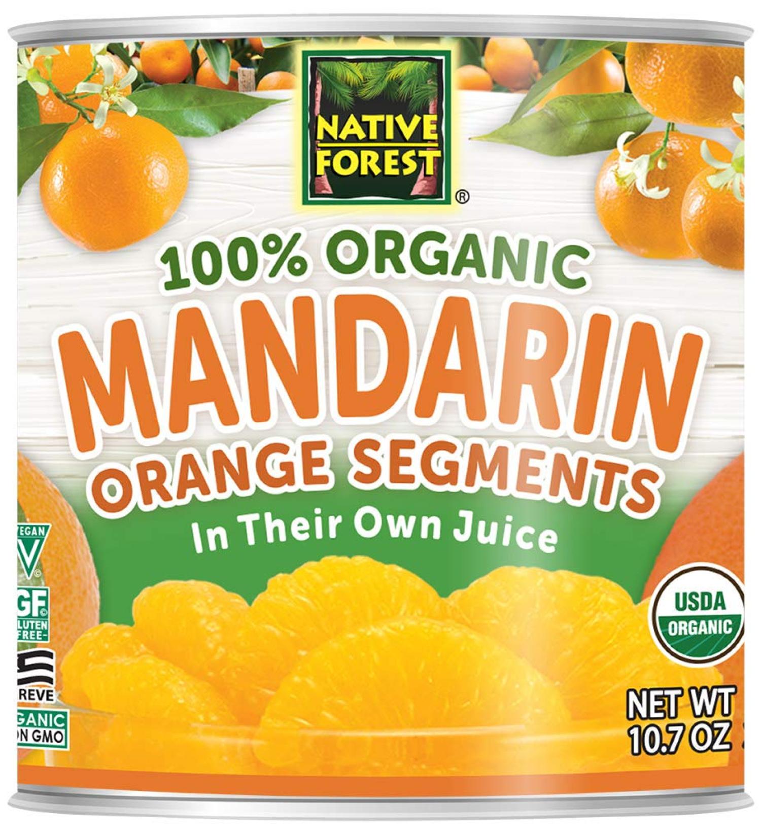 Native Forest Organic Mandarin Oranges 10.7oz Cans (Pack of 6) - Buy Now - Buy Online on GoSupps.com
