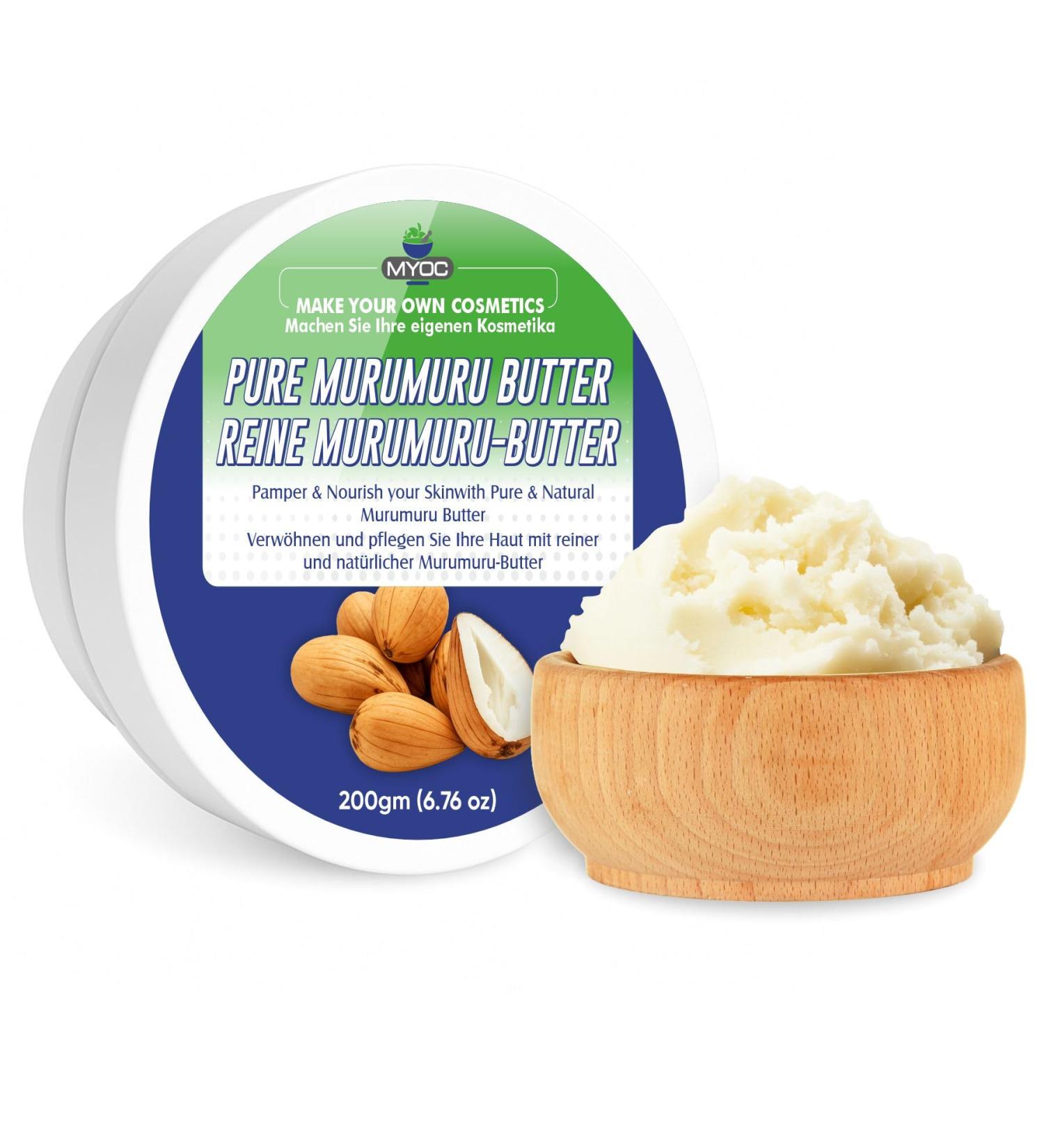 Murumuru Butter | Kosmetische Qualit t | Reich an Laurins ure f r seidiges Haar und hydratisierte Haut | Ideal f r Balsame Butter Seifen und Haarmasken 200 g / 7 05 oz - Buy Online on GoSupps.com