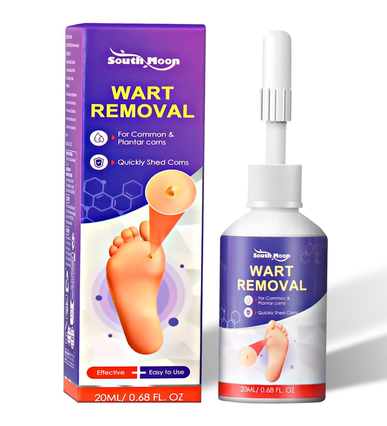 Maximum Strength Wart Remover Liquid with Salicylic Acid - Fast-Acting Wart Treatment for Common Plantar & Genital Warts - 0.68 floz/20ml - Buy Online on GoSupps.com