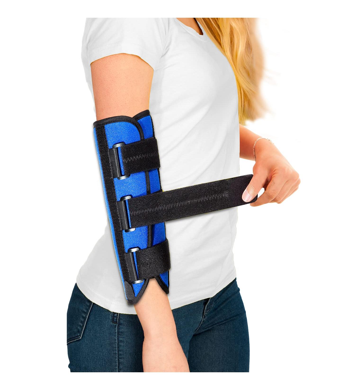 Elbow Brace for Cubital Tunnel Syndrome & Tennis Elbow - Night Support for Ulnar Nerve Relief - S/M Size for Men and Women - Left/Right Arm - Buy Online on GoSupps.com