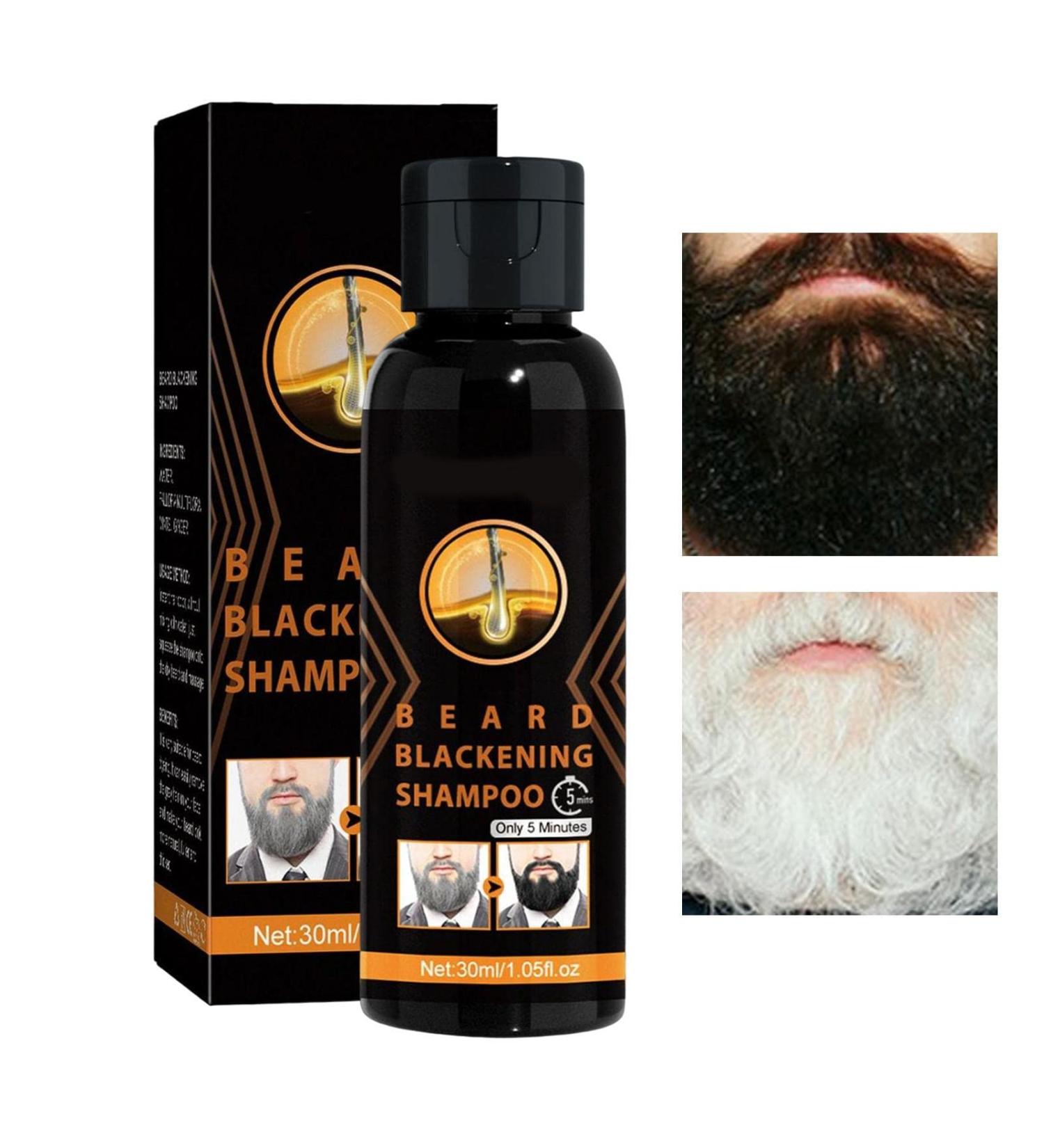 Black Hair Shampoo Beard Care Multiflorum Organic Natural Fast Hair Dye Plant Essence Black Hair Color Dye Shampoo for Men Pologmase - Buy Online on GoSupps.com