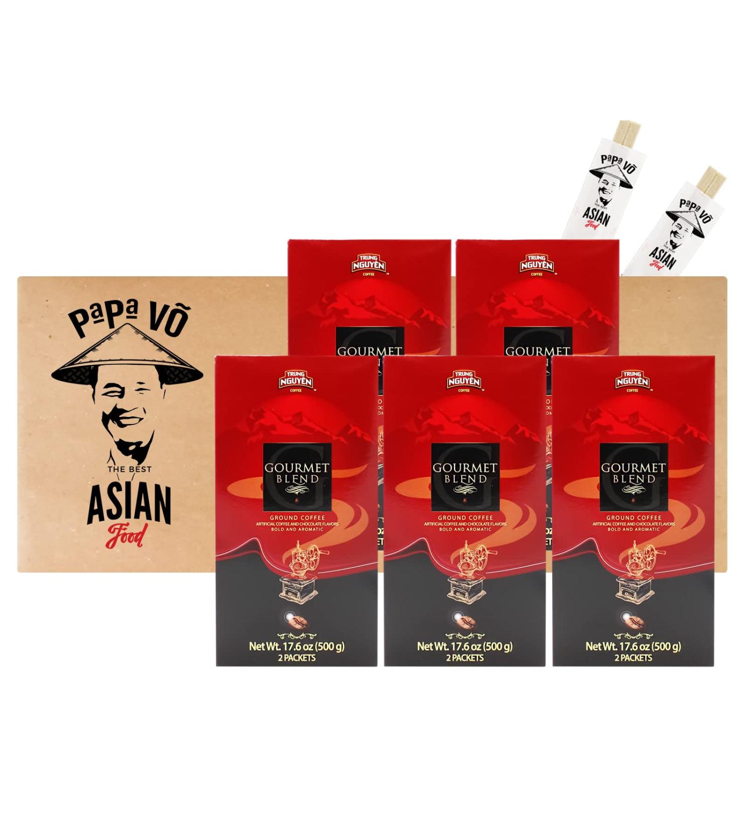 Trung Nguyen Gourmet Blend Ground Coffee Pack of 5 (5x500g) | Premium Vietnamese Coffee for International Shipping - Buy Online on GoSupps.com