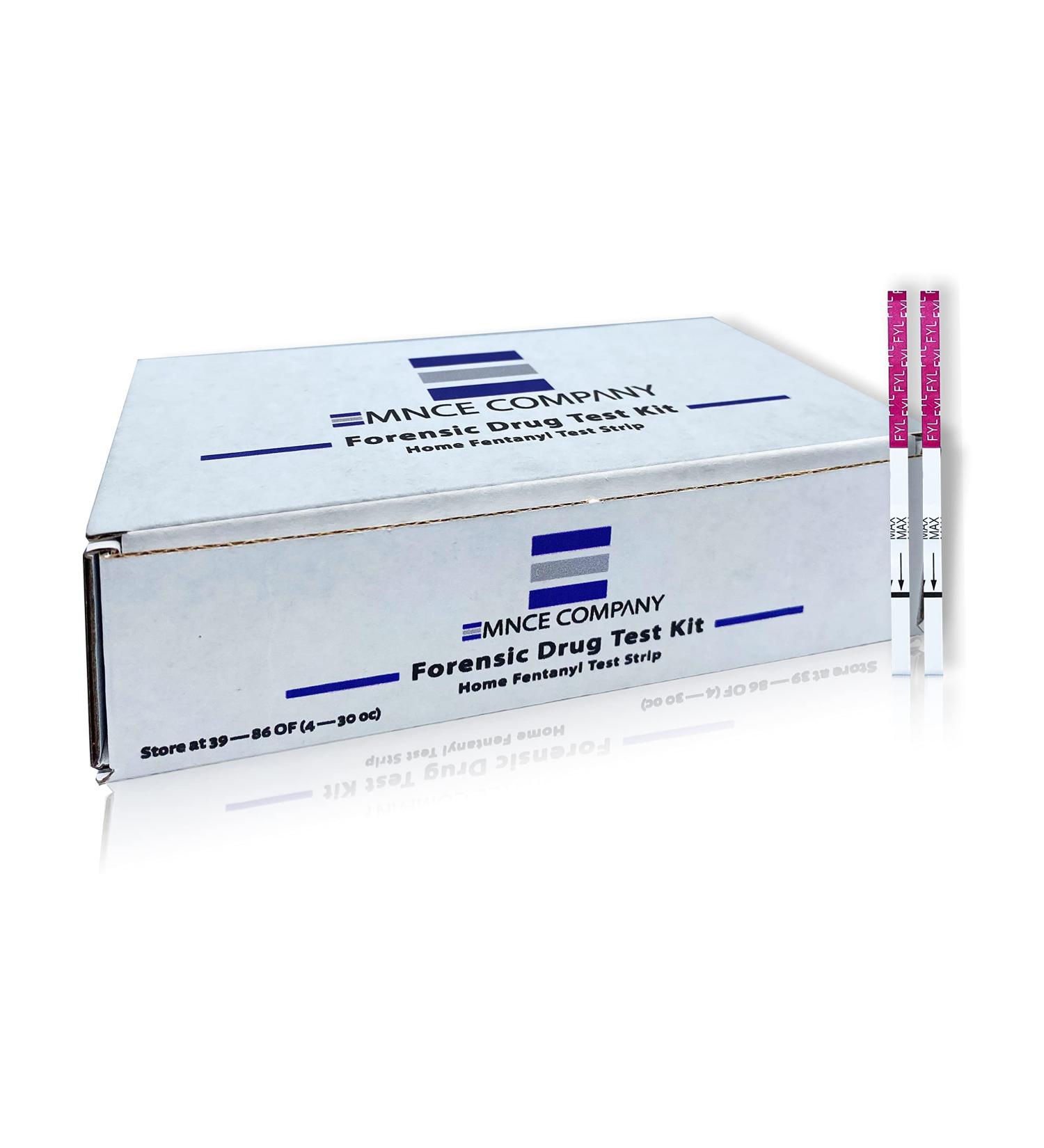 Emnce Fentanyl Test Strips - Home Drug Testing Kit for All Drugs | Accurate Detection of Powder, Liquids, Pills | Urine Testing for Synthetic Opioids | Forensic Use - Buy Online on GoSupps.com
