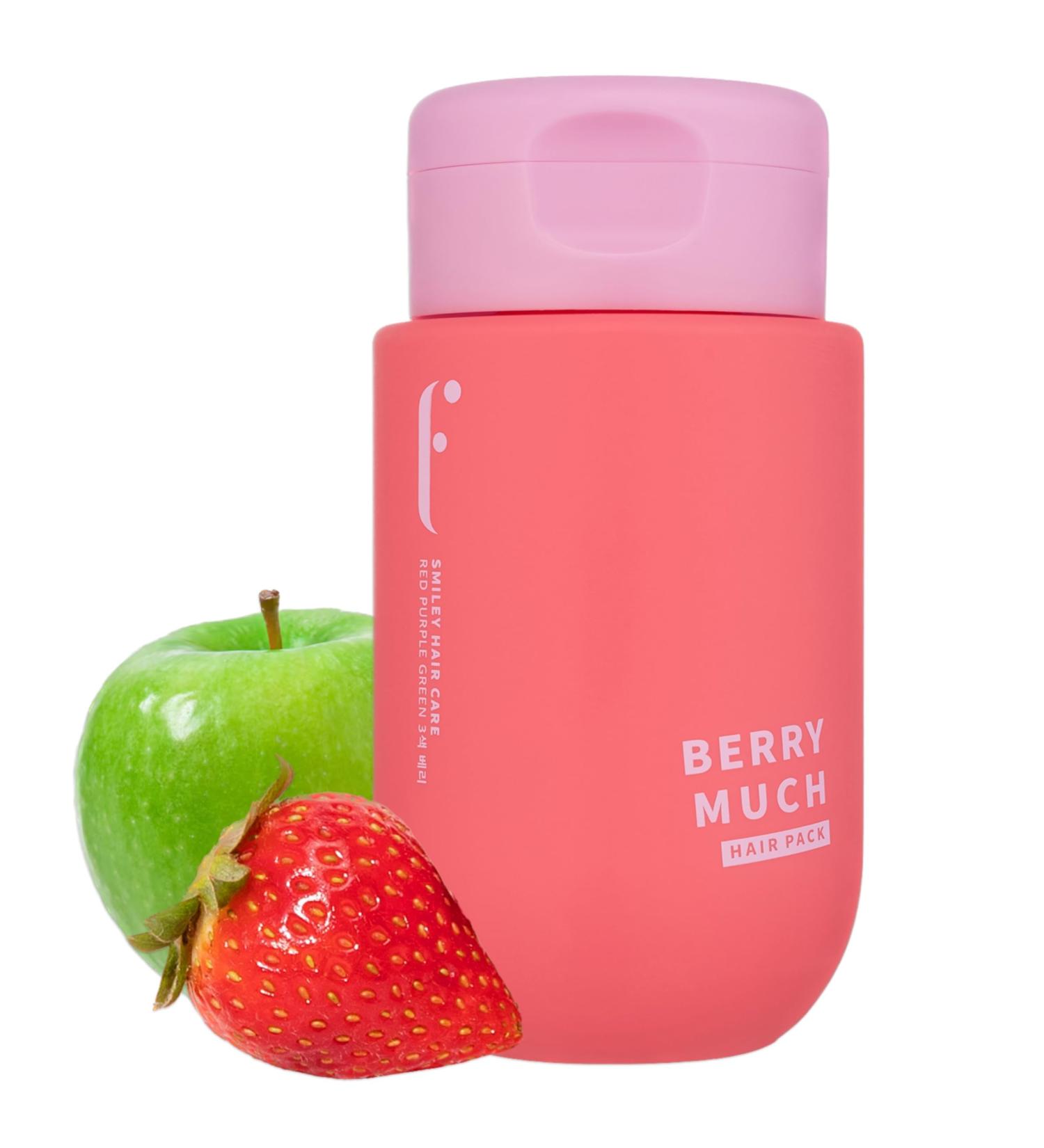 LEAVE-IN HAIR MASK - Korean Gloss Treatment for Frizzy & Dry Hair | Hydrating Biotin Repair Mask (BERRY MUCH - Buy Online on GoSupps.com