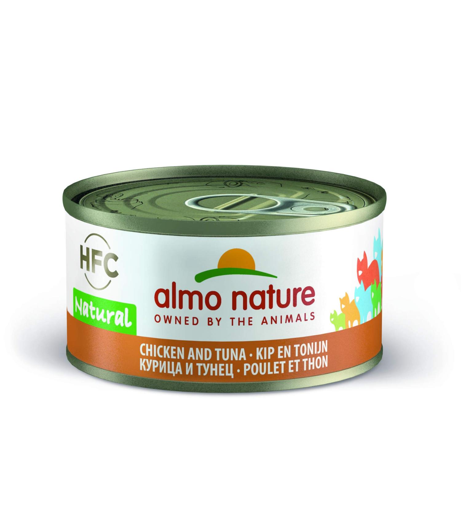 almo nature Classic Chicken Food 24 Cans, 70 g