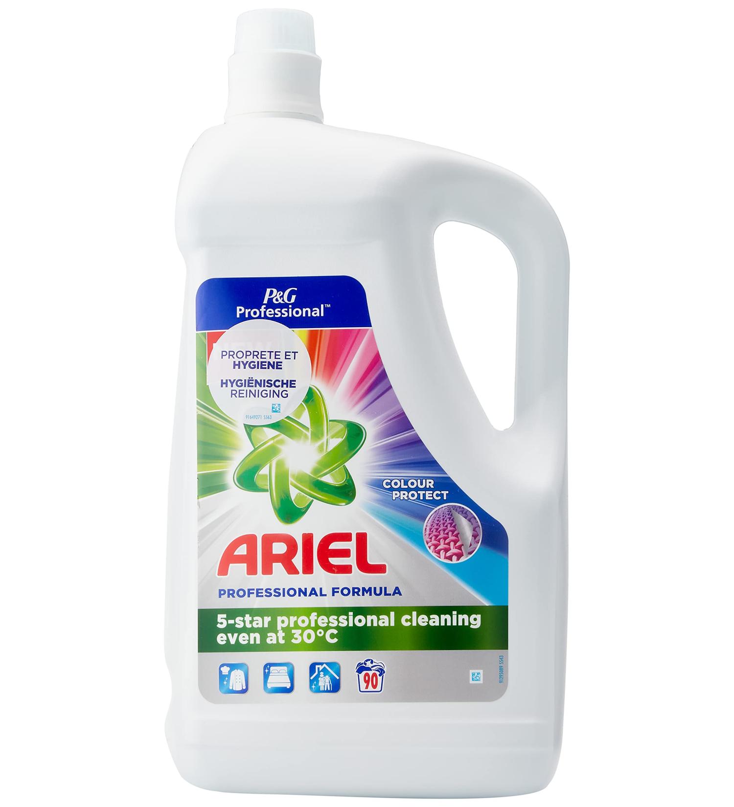 Ariel Professional Colour Liquid Detergent 90 Washes - 4950ml - Long-Lasting Formula - Buy Online on GoSupps.com
