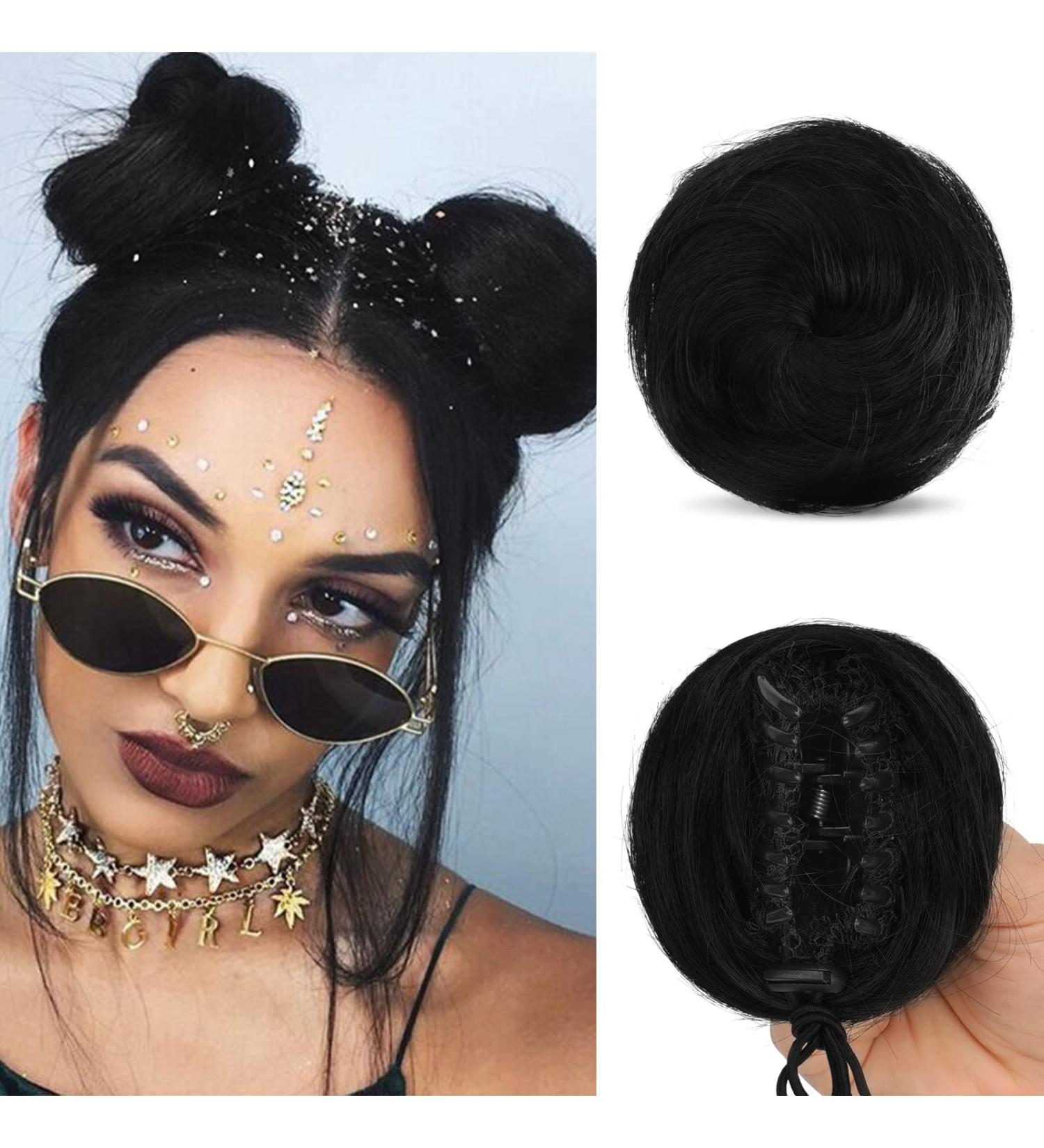 Sofeiyan 2PCS Mini Claw Clip Cat Ears Hair Bun Extension - Black - Buy Online on GoSupps.com