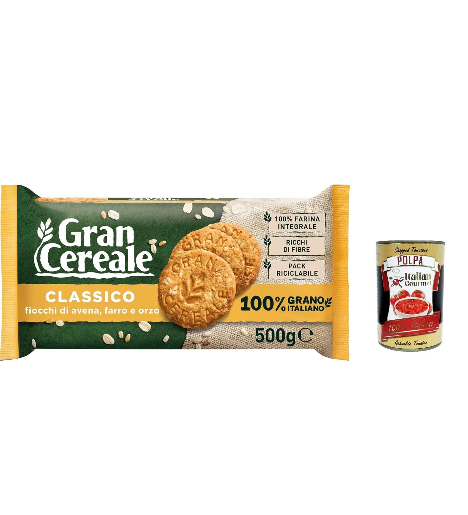  Italian Gourmet E.R. Mulino Bianco Gran Cereale Classico Multi Cereal 500g + Italian Gourmet Pulp 400g Pack of 12 - Buy Online on GoSupps.com