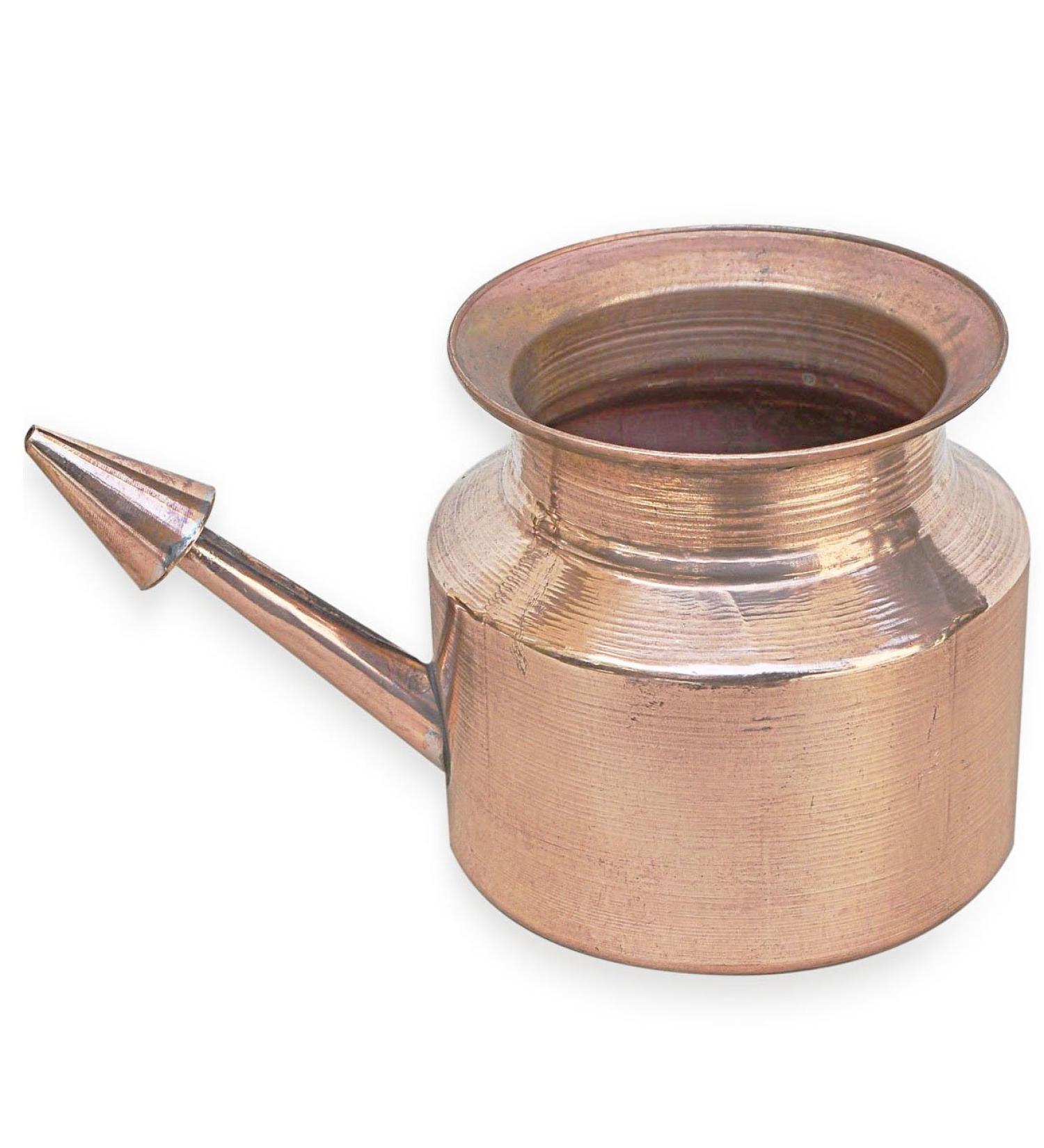 RoyaltyLane Copper Neti Pot - Ayurvedic Nasal Cleansing System - 3x3 - Buy Online on GoSupps.com
