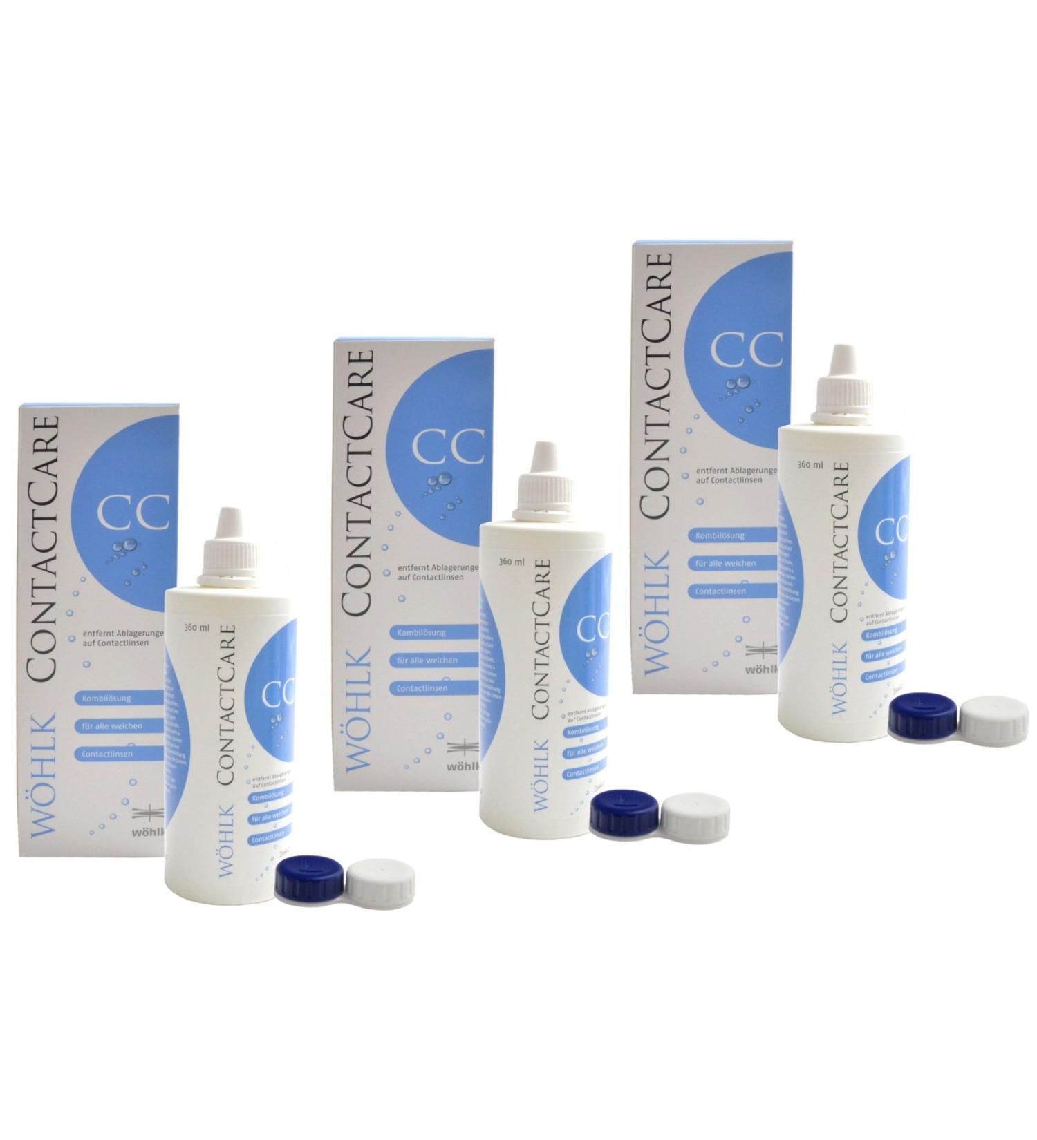 W hlk Contact Care All-In-One Solution 3x 360 ml with contact lens container