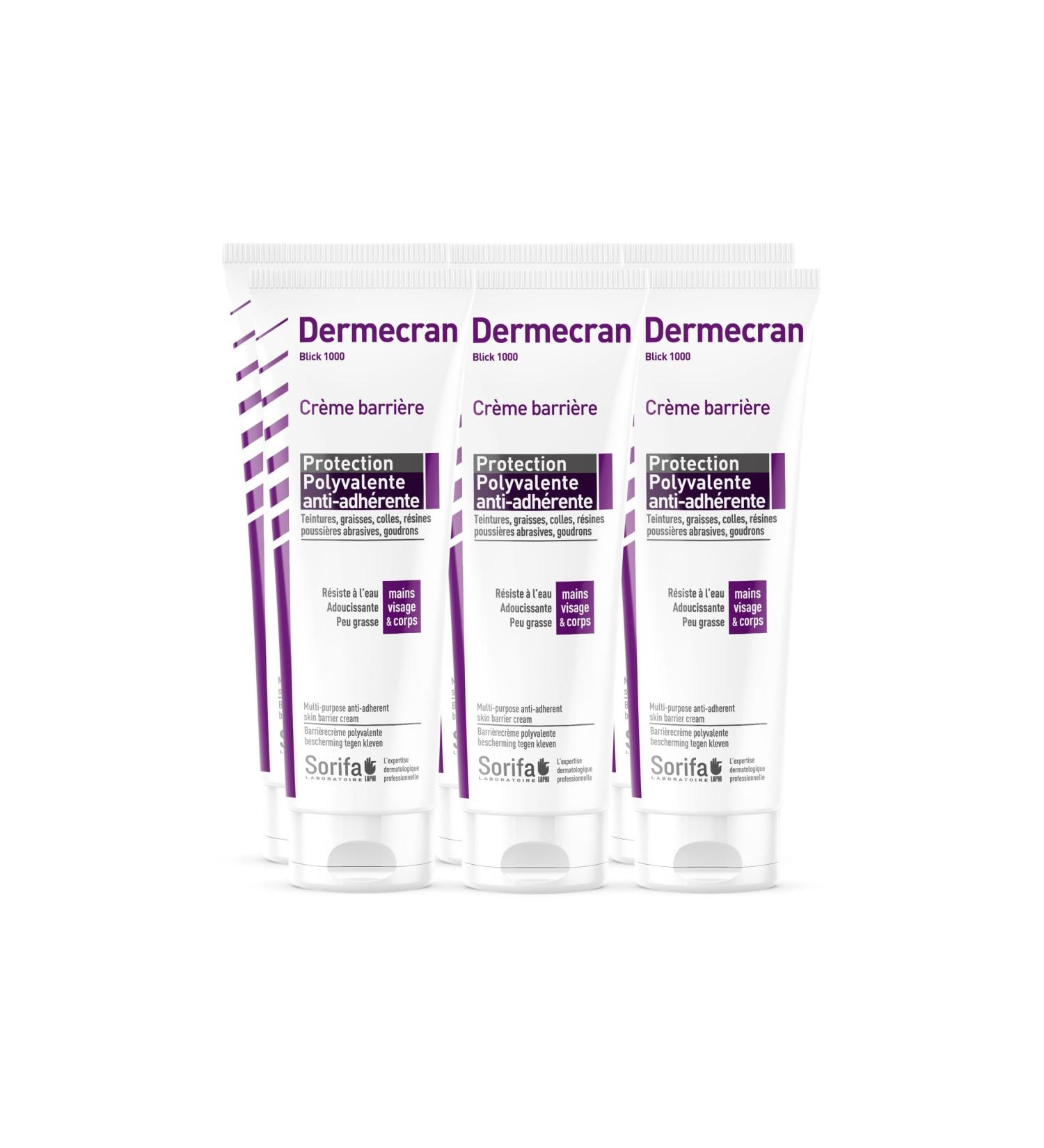 Sorifa Laboratory Set of 6 DermScreen Barrier cream Versatile protection against adhesion Hands face and body High tolerance Fragrancefree Tube 125 ml - Buy Online on GoSupps.com