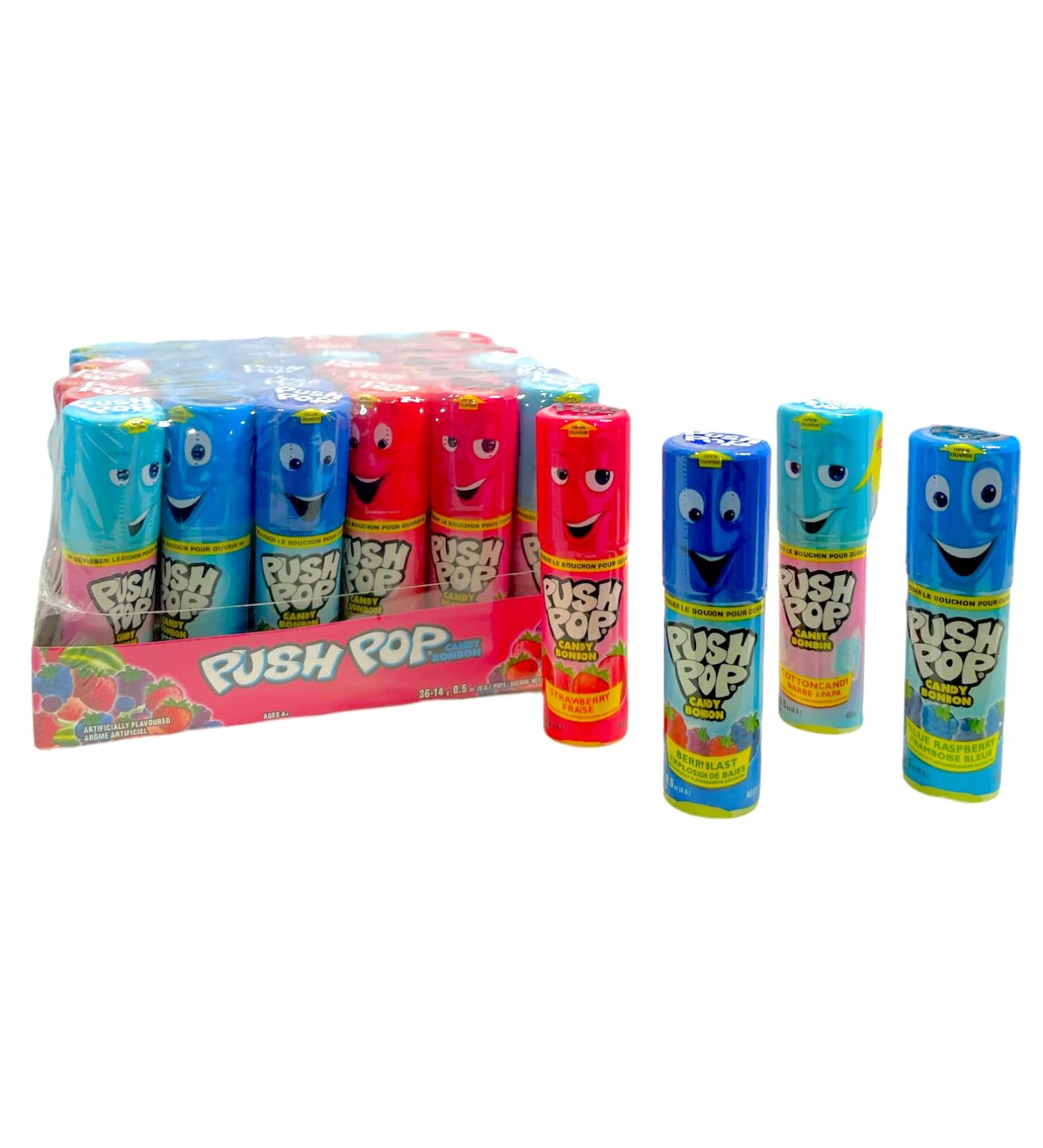 PUSH POPS - 36 x 14g Fruit Flavoured Pops - Buy Online on GoSupps.com