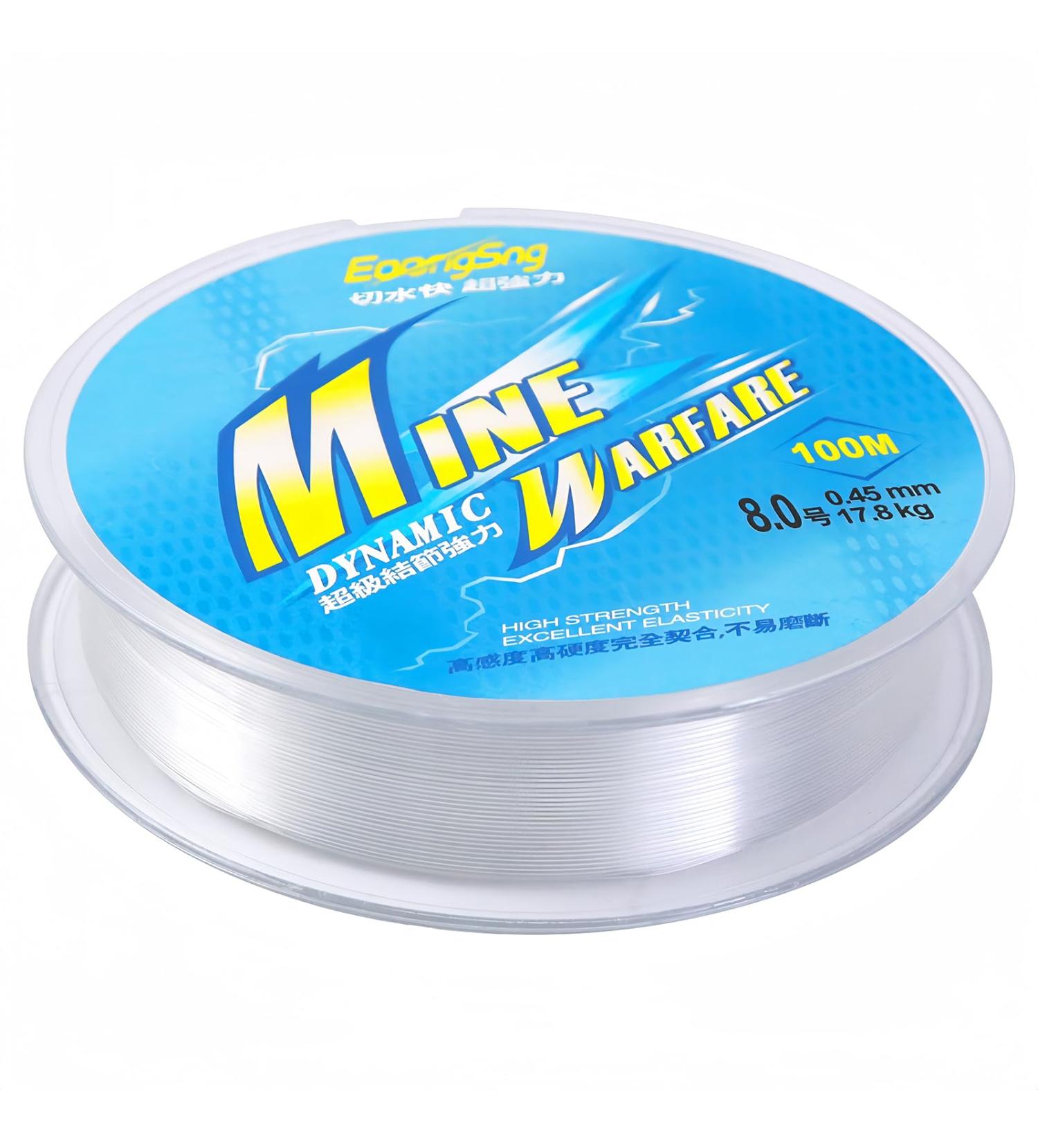 Soodyoow 100m Transparent Fishing Line - 0.45mm Nylon Monofilament Tearproof & Strong Tension for Fishing Decorations & Jewelry - Buy Online on GoSupps.com