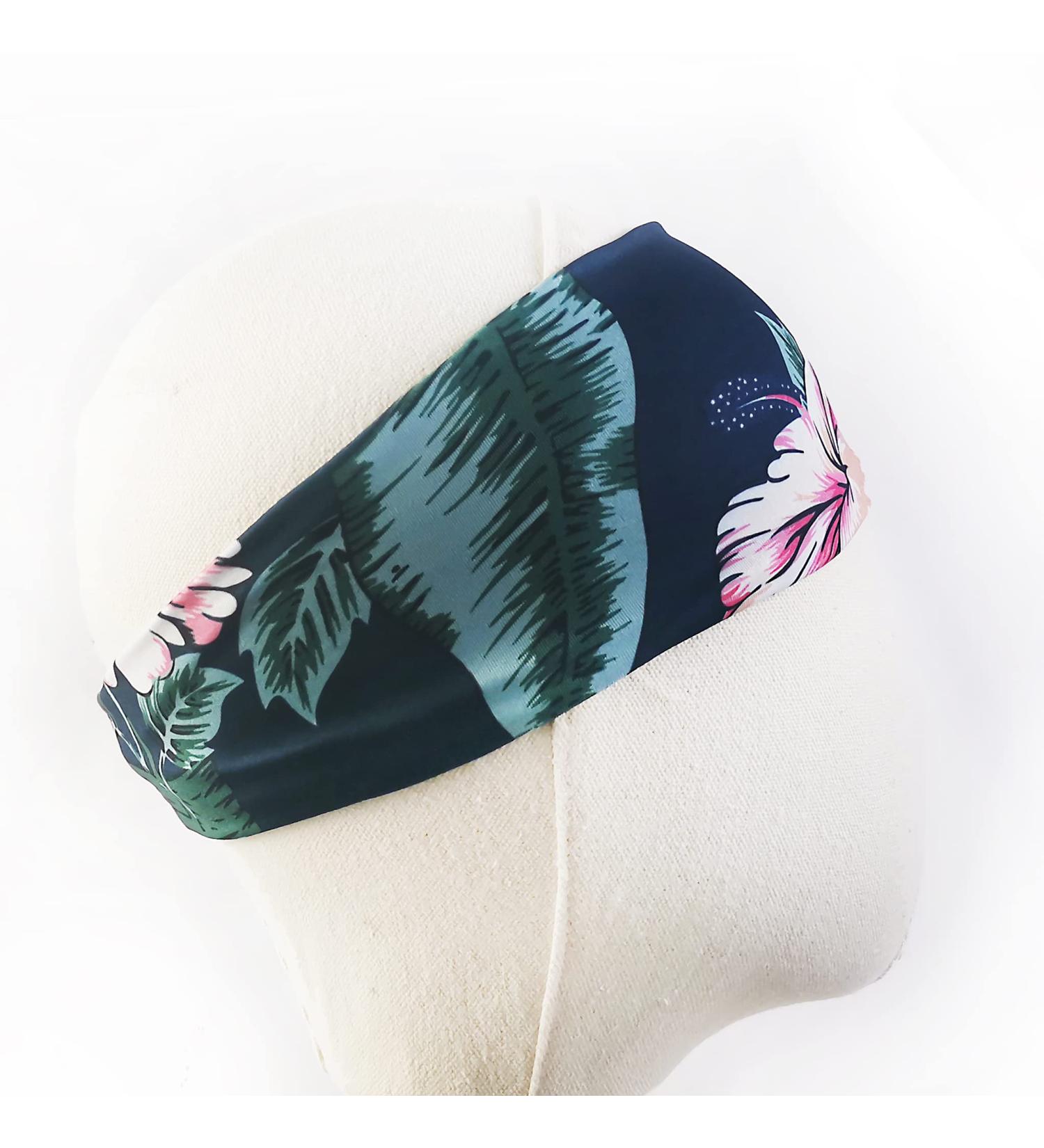 Lins Liliana Outdoor Sports Headband - Elastic Sweatband Hairbands for Jogging Hiking & Cycling - Dark Blue Summer Bandana - Buy Online on GoSupps.com