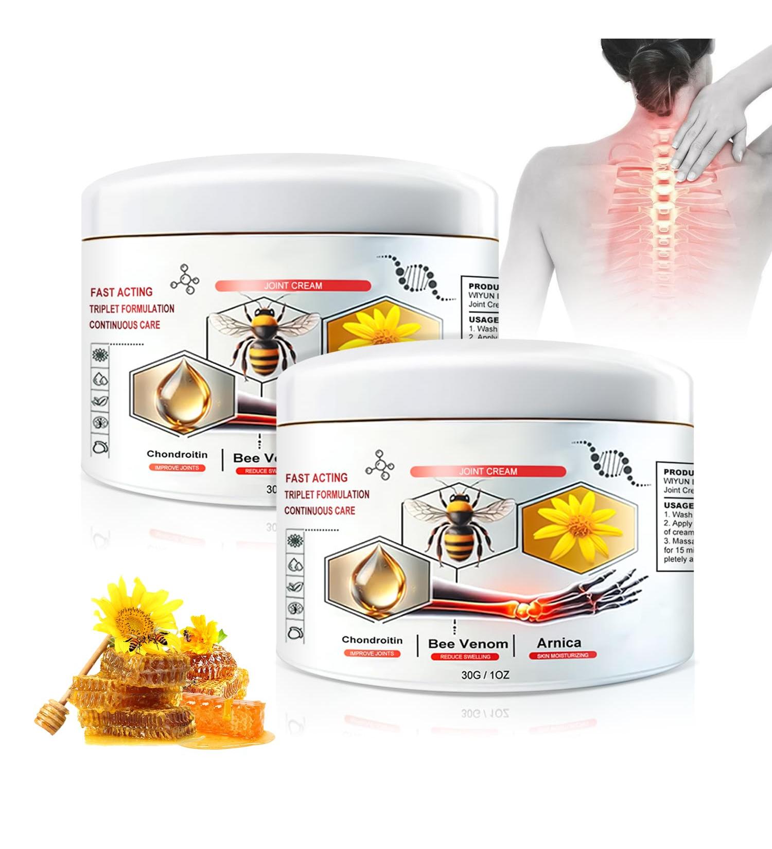 Todahof Bienenergift Ointment - 2 PCs Bee Cream for Pain Relief | Bienergiftsalbe for Arm Waist Legs & Feet - Buy Online on GoSupps.com