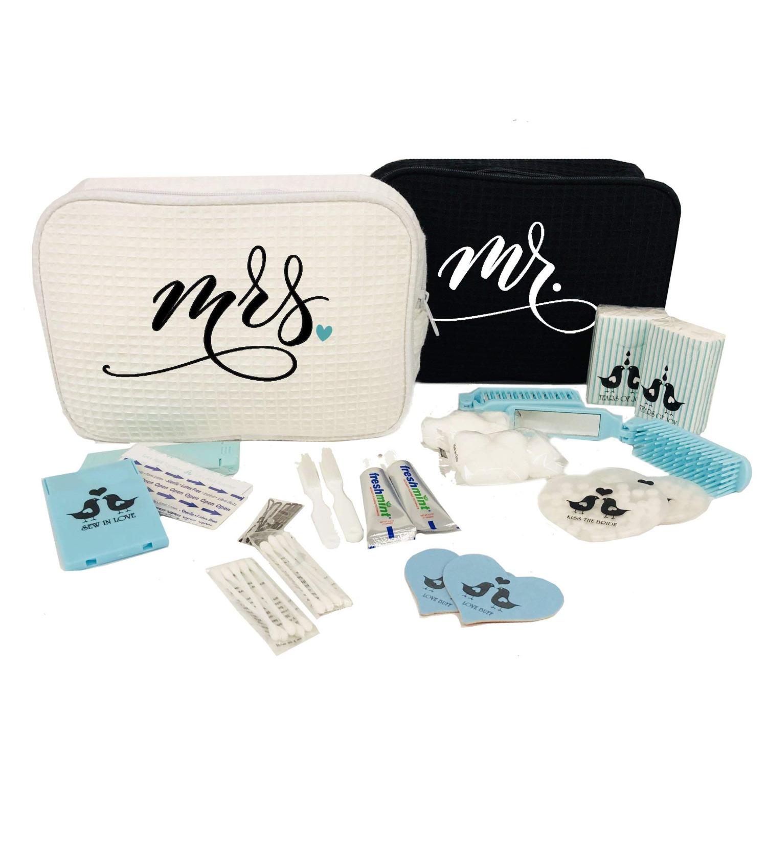 Honeymooners Travel Bag Gift Set for Mr. and Mrs. - Bridal Shower & Couples Gift - Buy Online on GoSupps.com