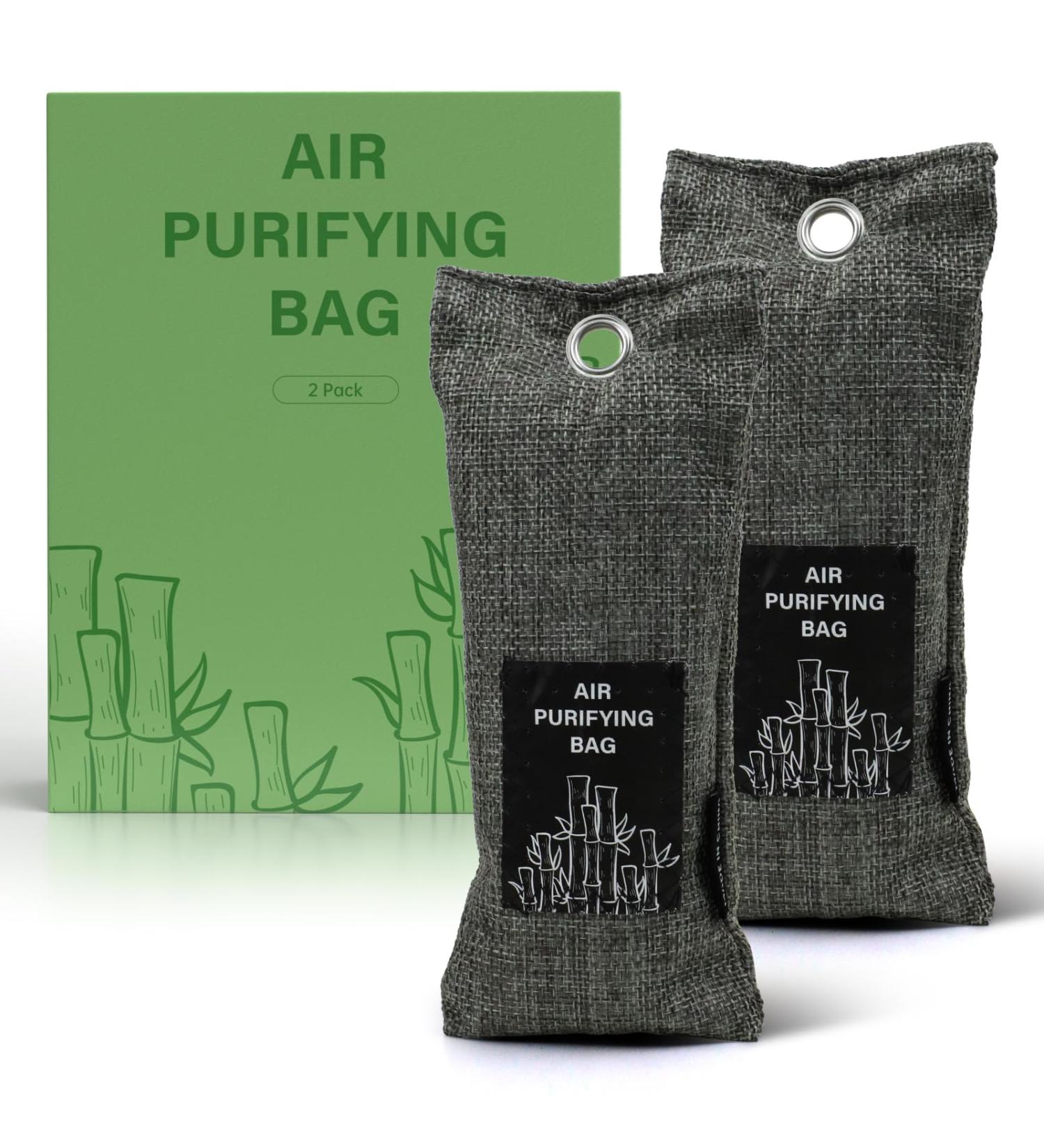Scentorini Schuhdeo Bags Natural Bamboo Activated Carbon Shoe Odor Eliminators (75g x 2) | Perfect for Shoes Cabinets & Sports Bags - Buy Online on GoSupps.com